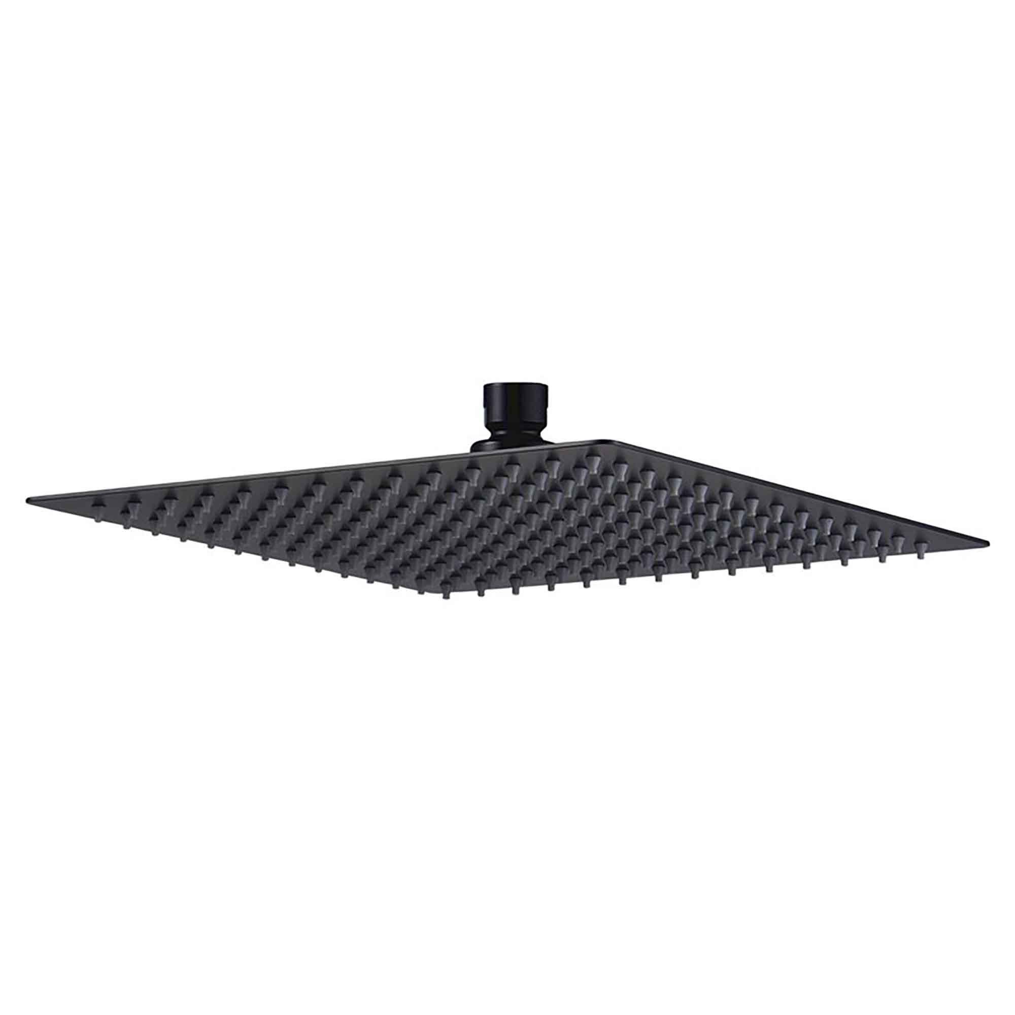 Pomme de douche carrée 12'', noir mat