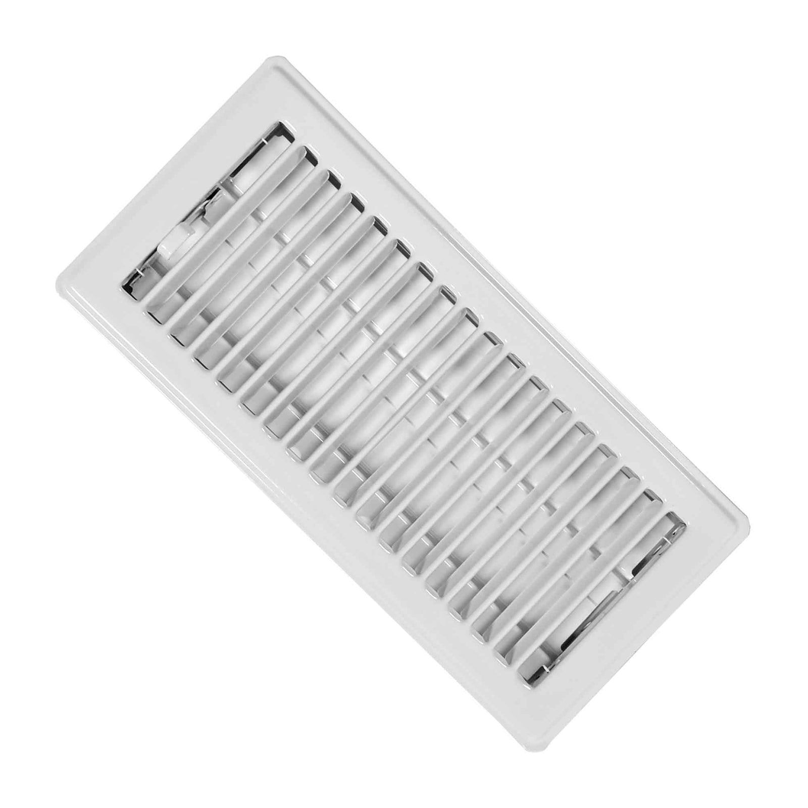 Registre de plancher en acier peint en blanc, 2,25" x 12"