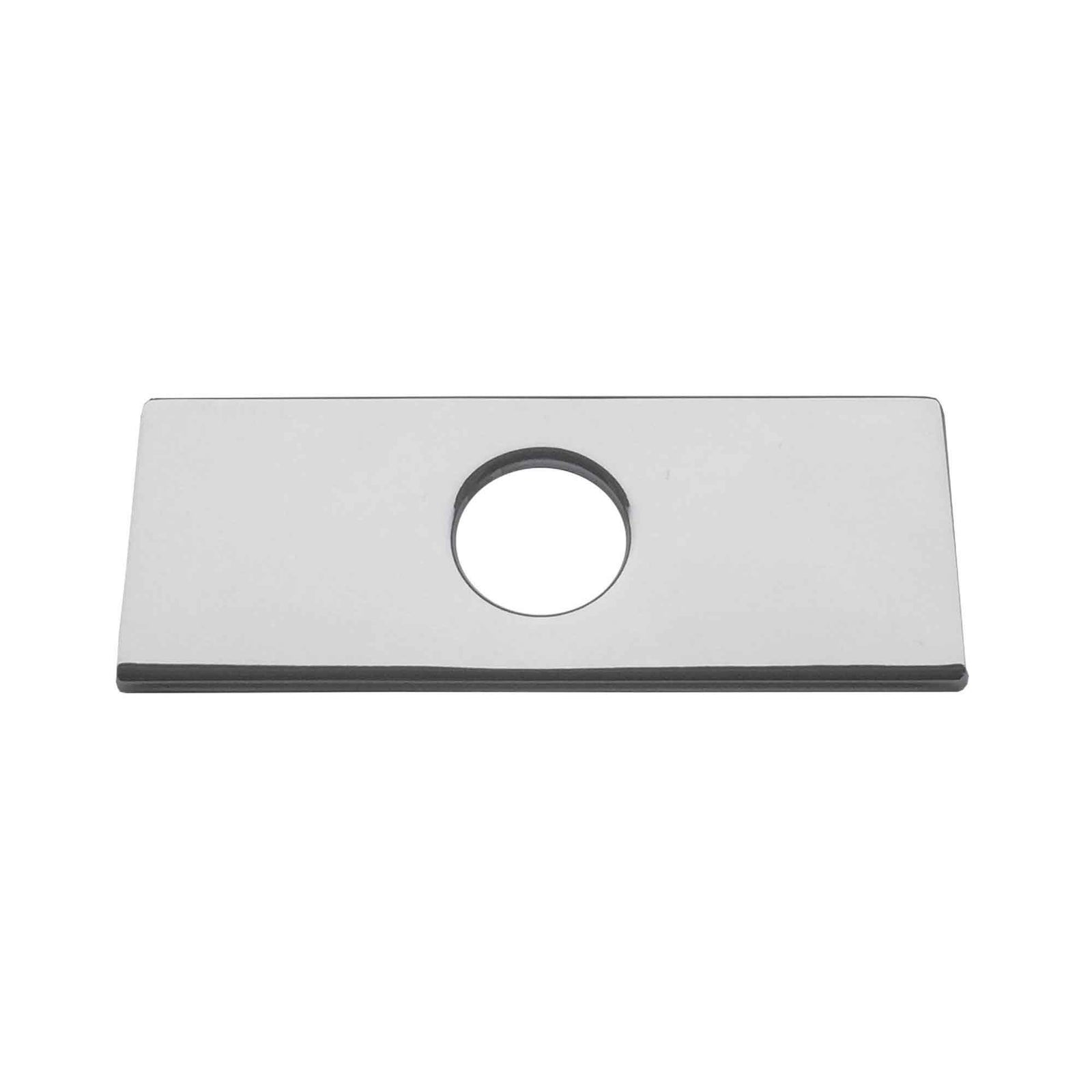 Plaque de finition en laiton pour robinet mono 4'', chrome