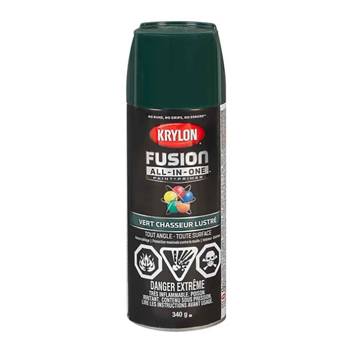 Peinture Aérosol Krylon fusion, vert lustré, 340 gr