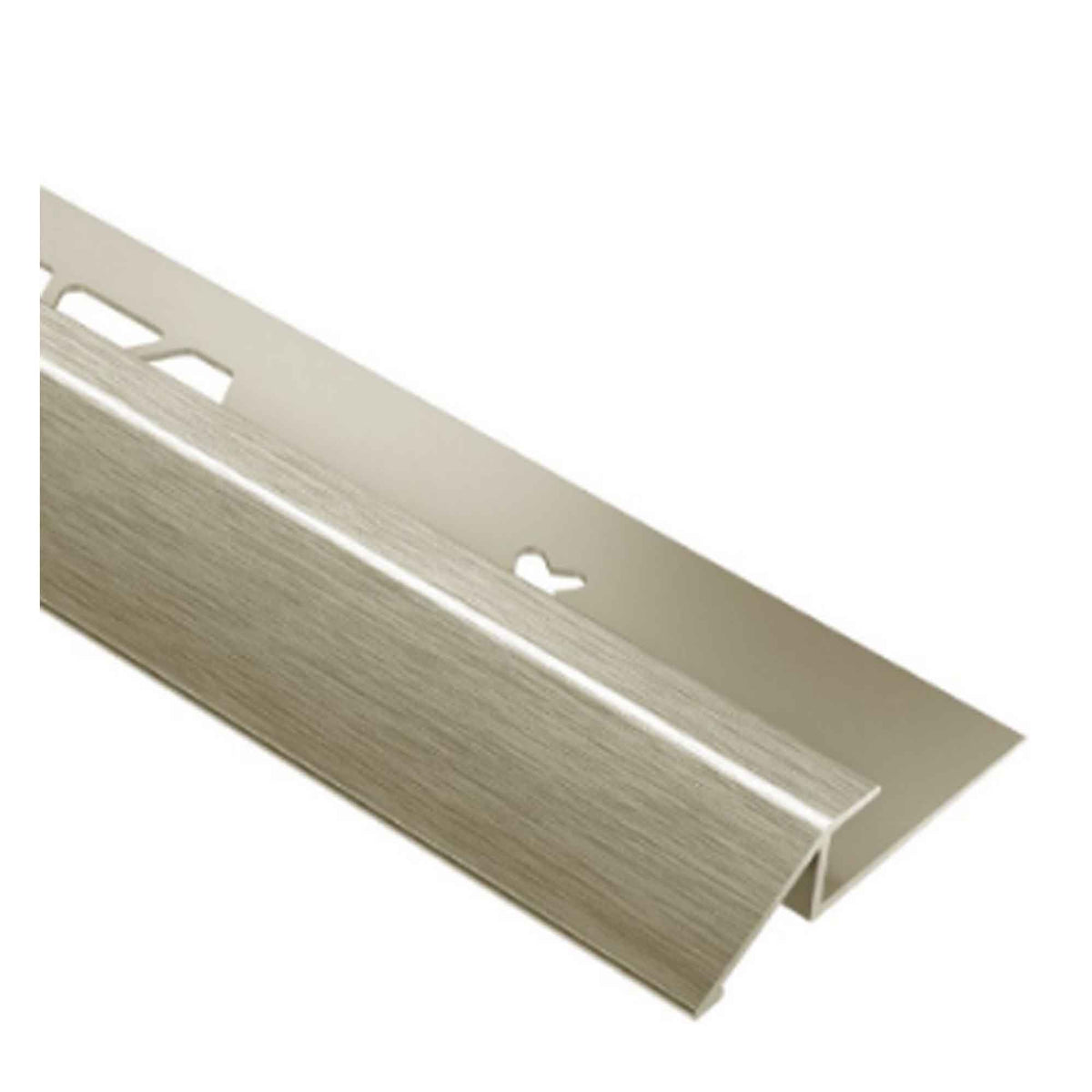 Moulure profilée réductrice VINPRO-U en aluminium nickel brossé, 13/64''