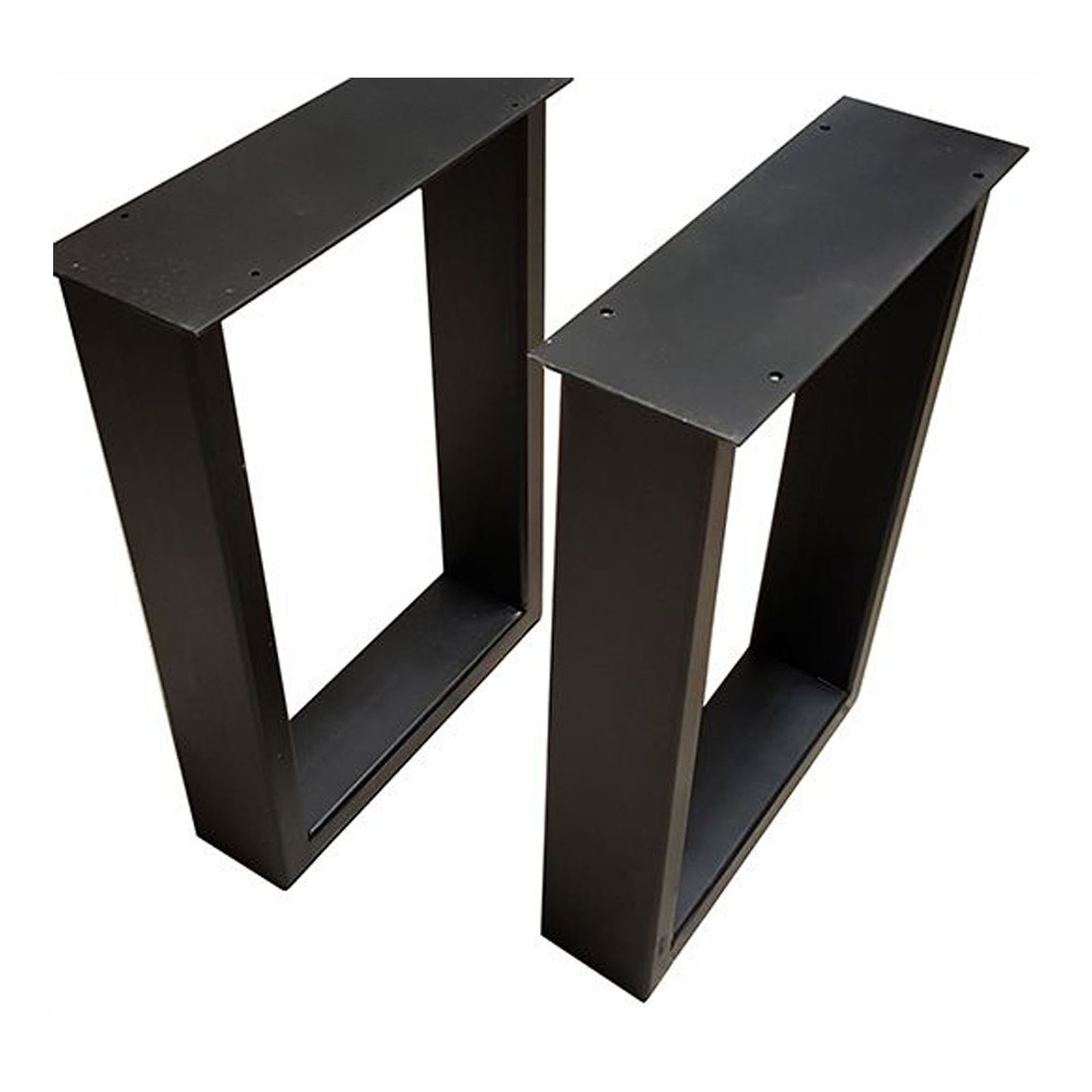 Patte de banc moderne, noir (emballage de 2)