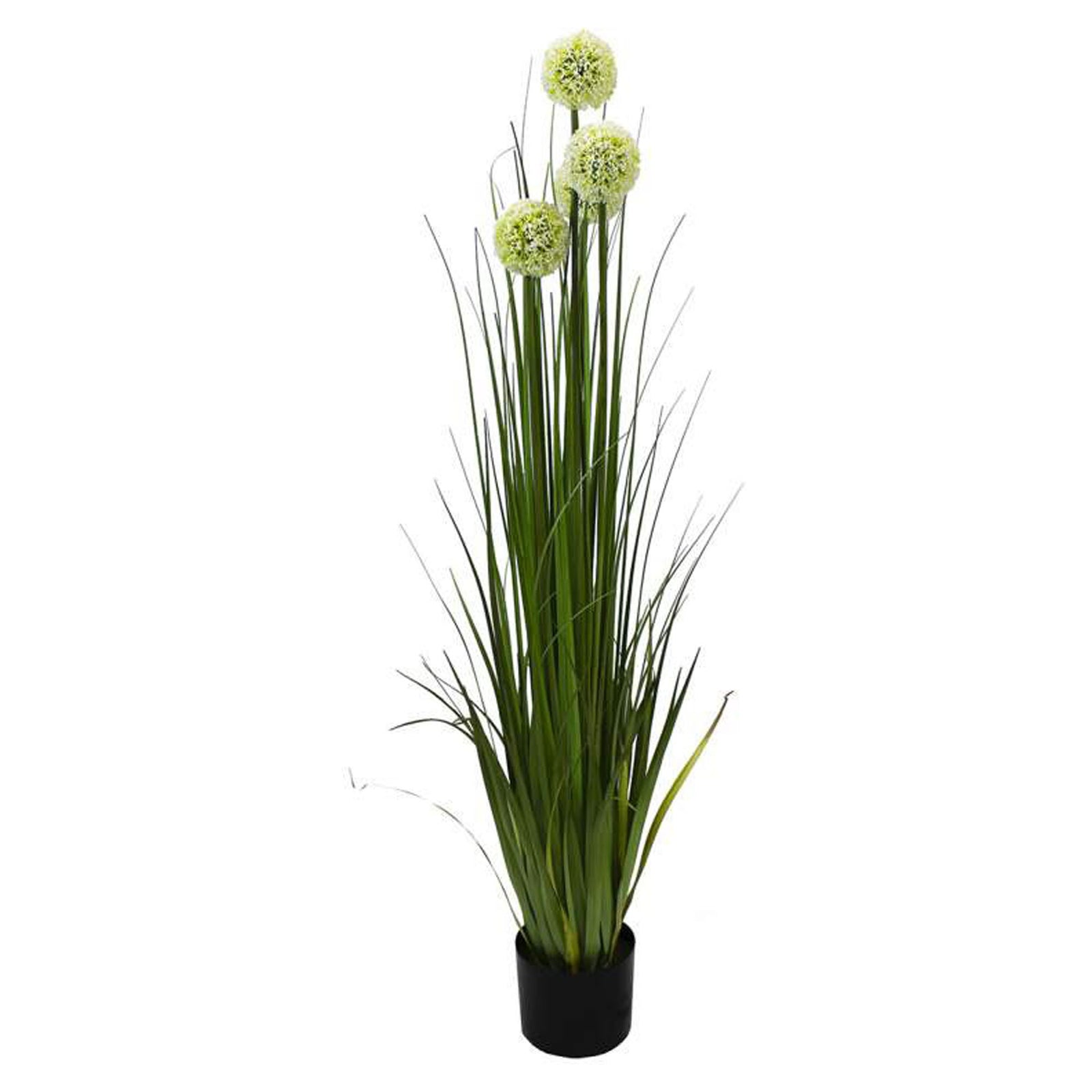 Graminée Allium, artificiel en pot, 48''