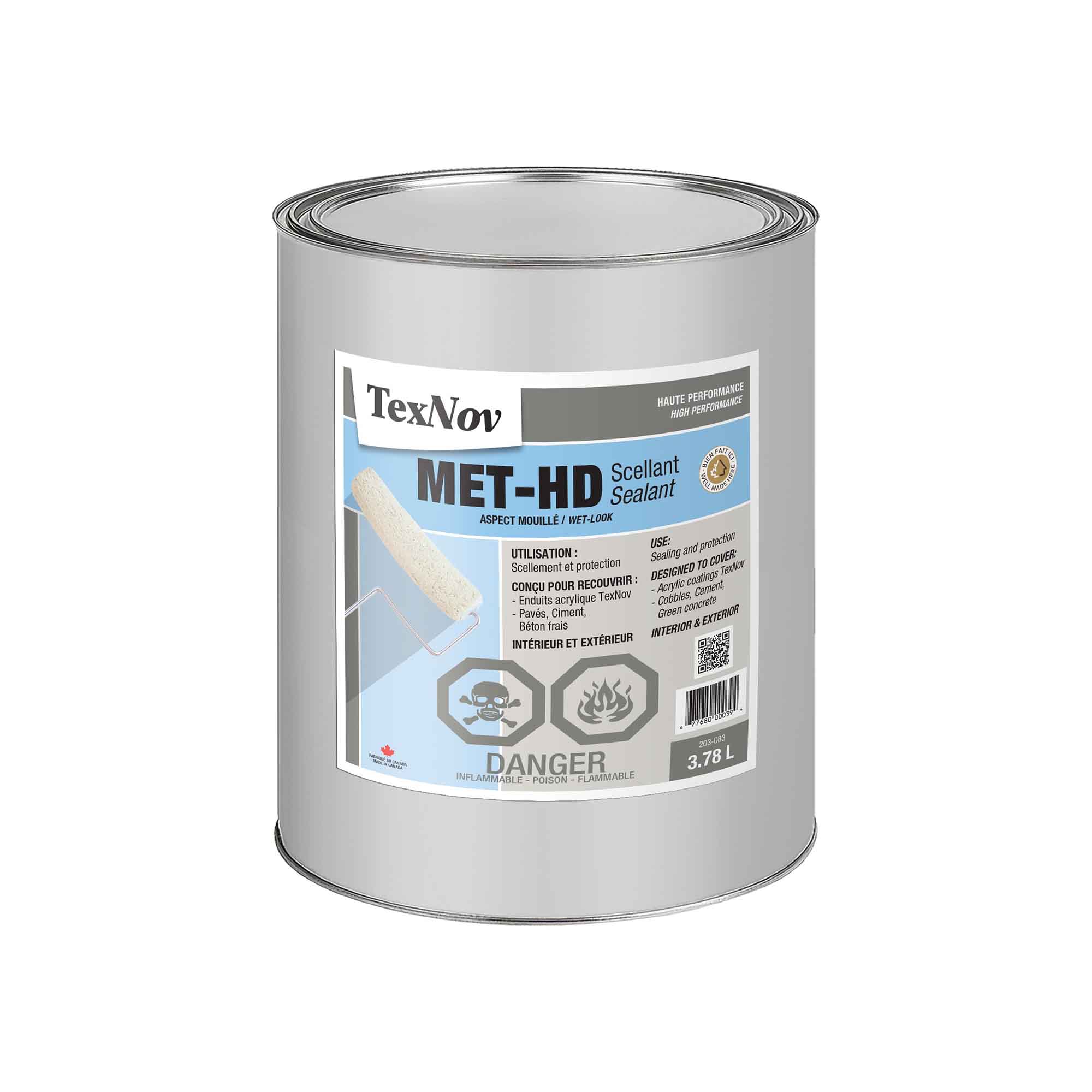 Enduit de scellant Met-HD à aspect mouillé, 3.78L
