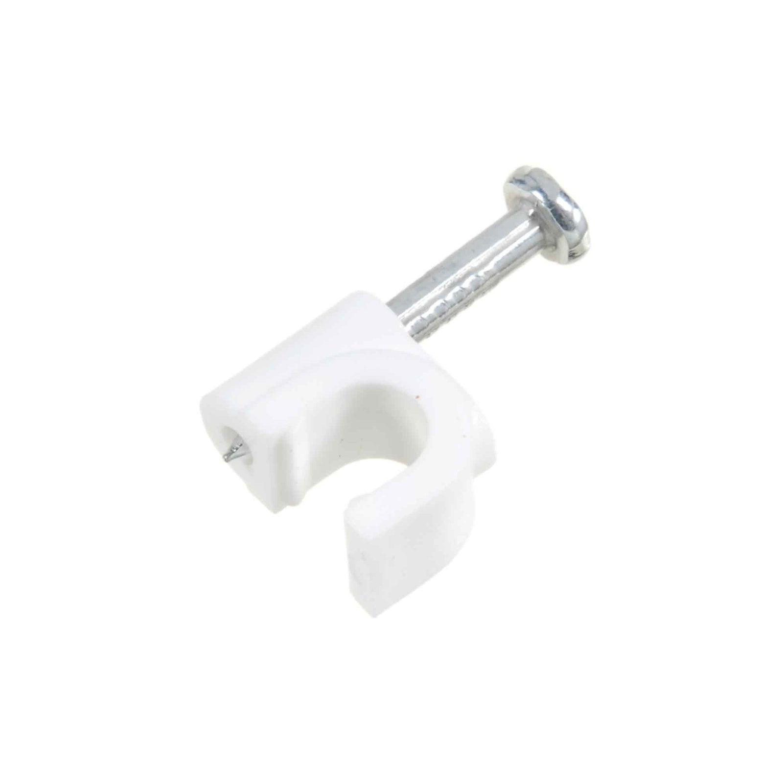 Agrafes pour câble coaxial, 7/16'' blanc
