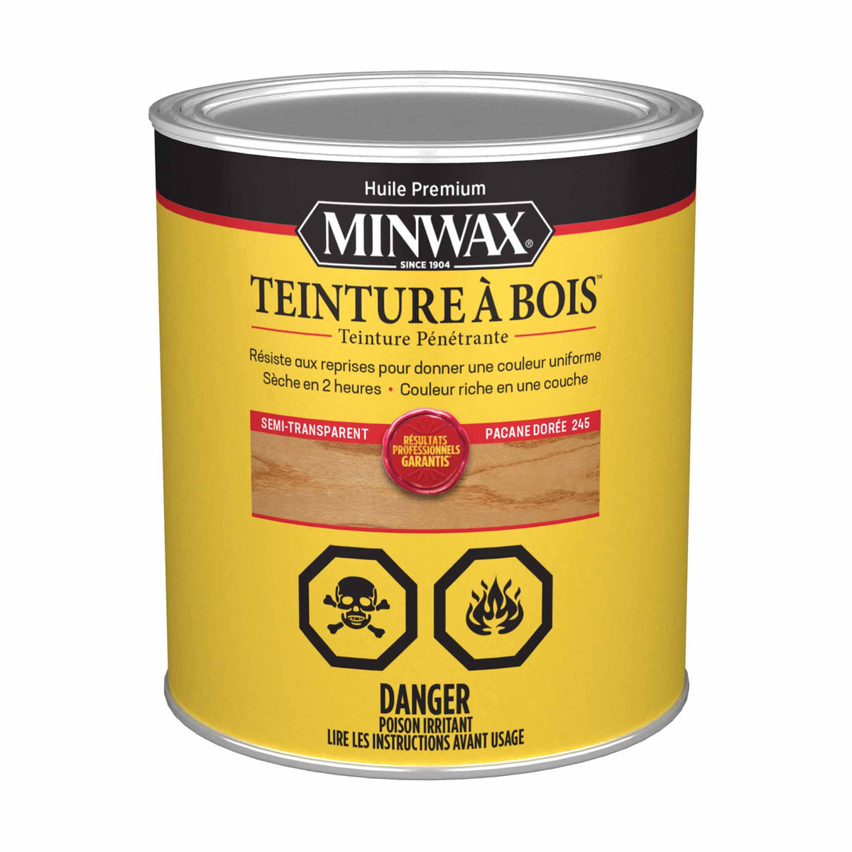 Minwax teinture à bois semi-transparent pacane dorée, 946 ml