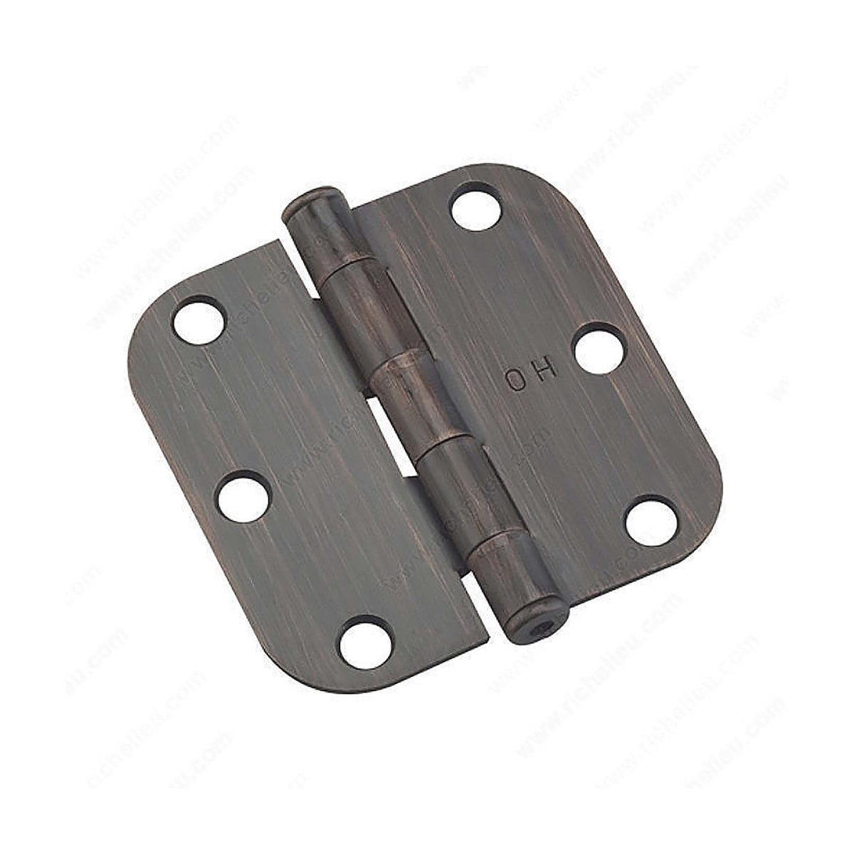 Penture bronze huilé à mortaiser de 3&#39;&#39; avec rayon de 5/8&#39;&#39;, emballage de 2 unités