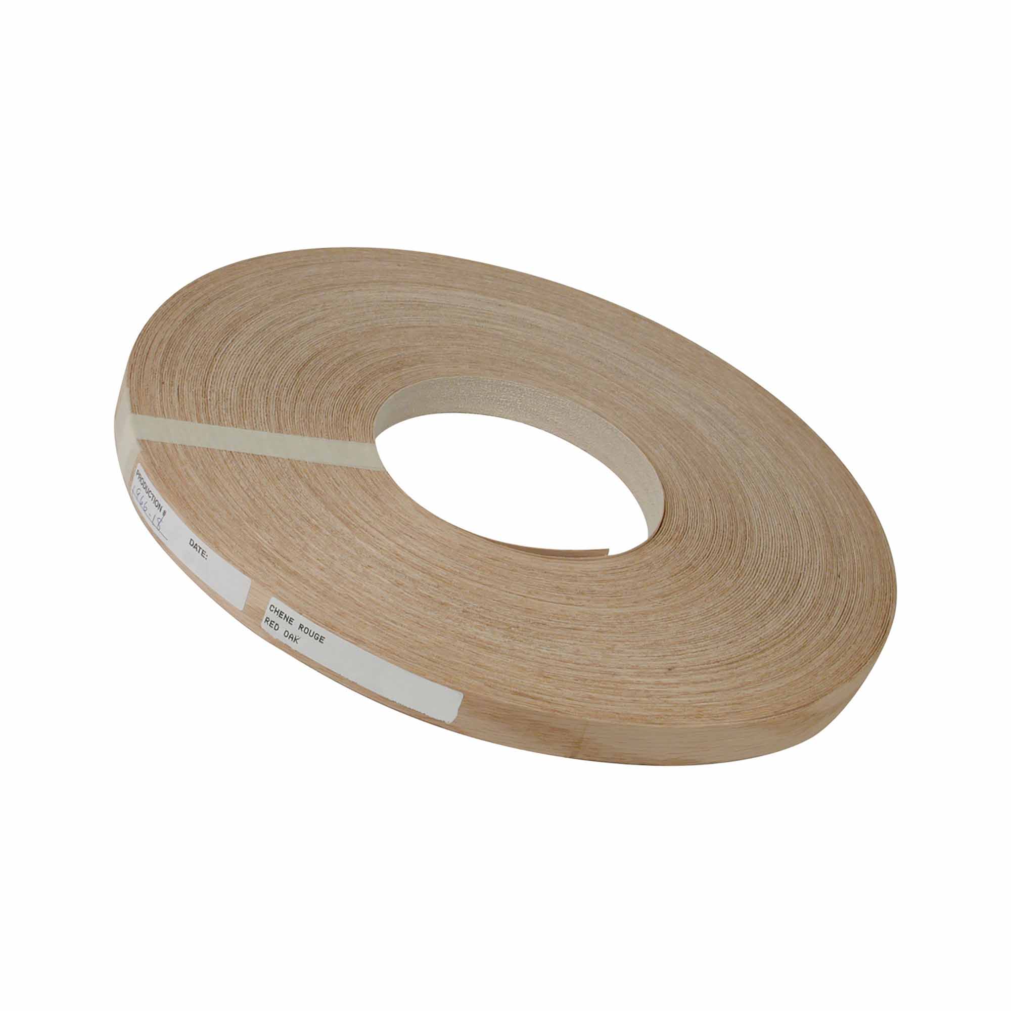 Bande de chant en chêne rouge, 7/8" x 250'