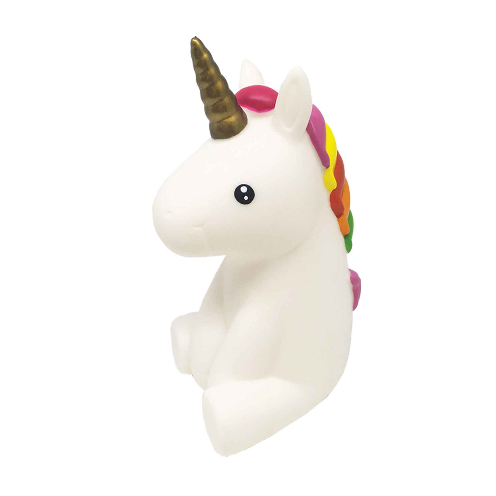 Veilleuse licorne avec alternance de 5 couleurs, 4" x 6"