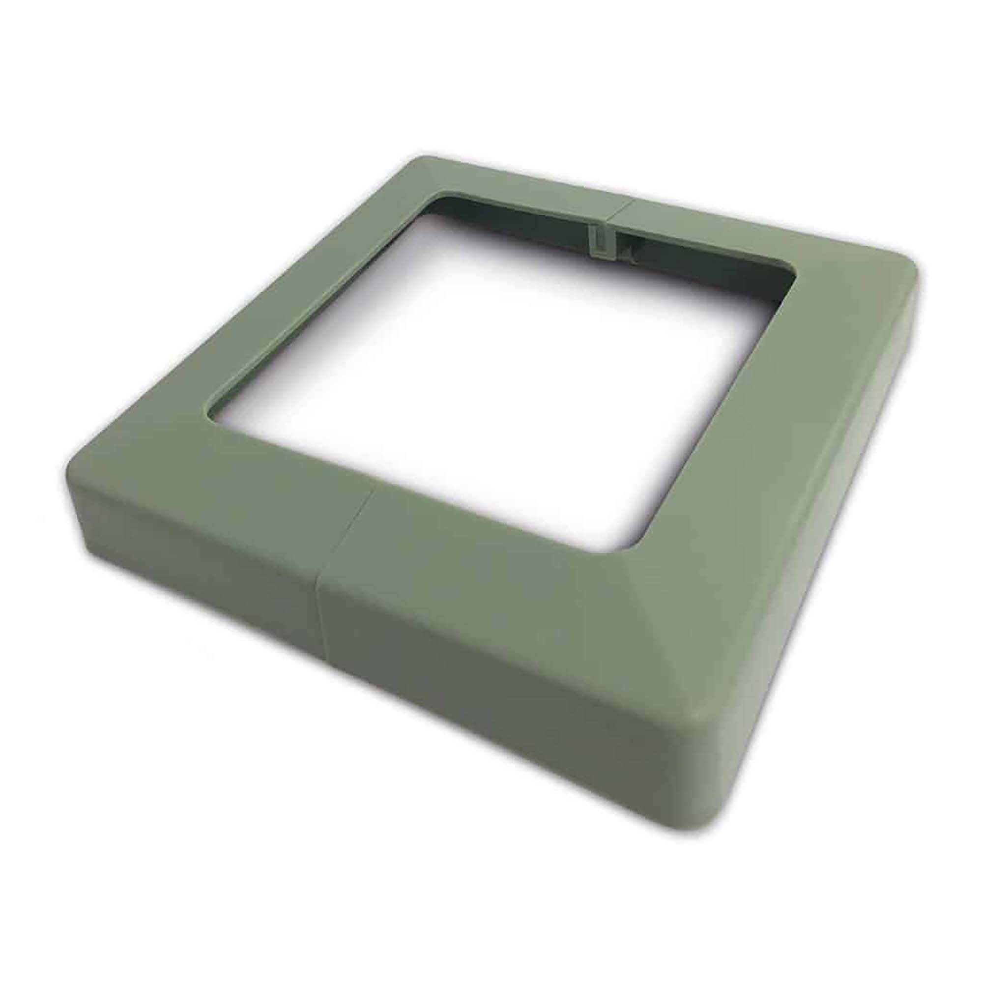 Cache-plaque d'assise de 4'' x 4'', Plakcap 44 Kaki