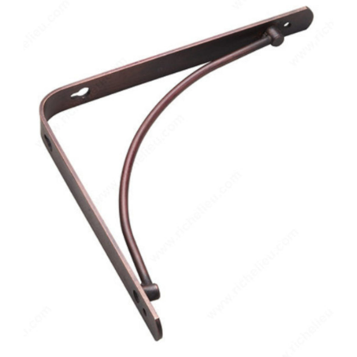 Support à tablette ornemental, 4971, bronze huilé, 8''