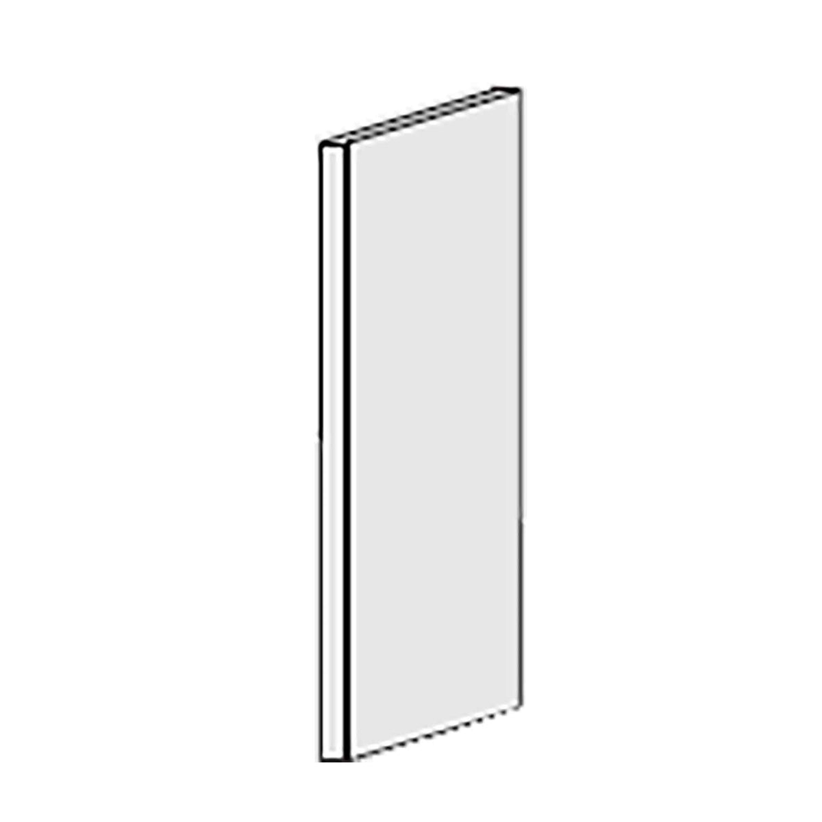 Panneau d&#39;armoire décoratif 12&#39;&#39; x 36&#39;&#39;, noir mat