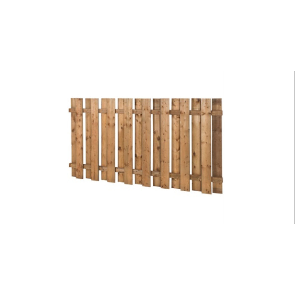 Panneau de clôture 5' x 8', carrée, Bois traité cèdre