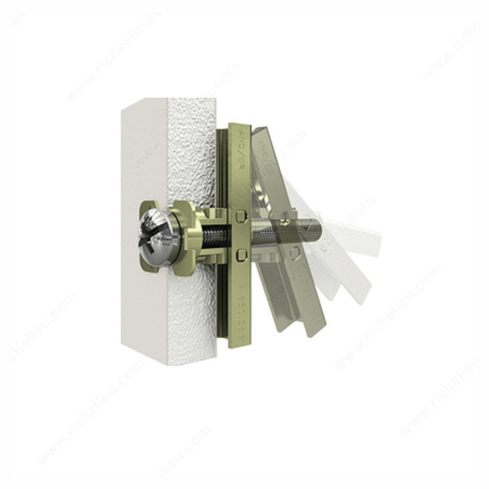 Ancrage Snap-Toggle avec vis, 3/16'' x 2-1/2'' (emballage de 2)