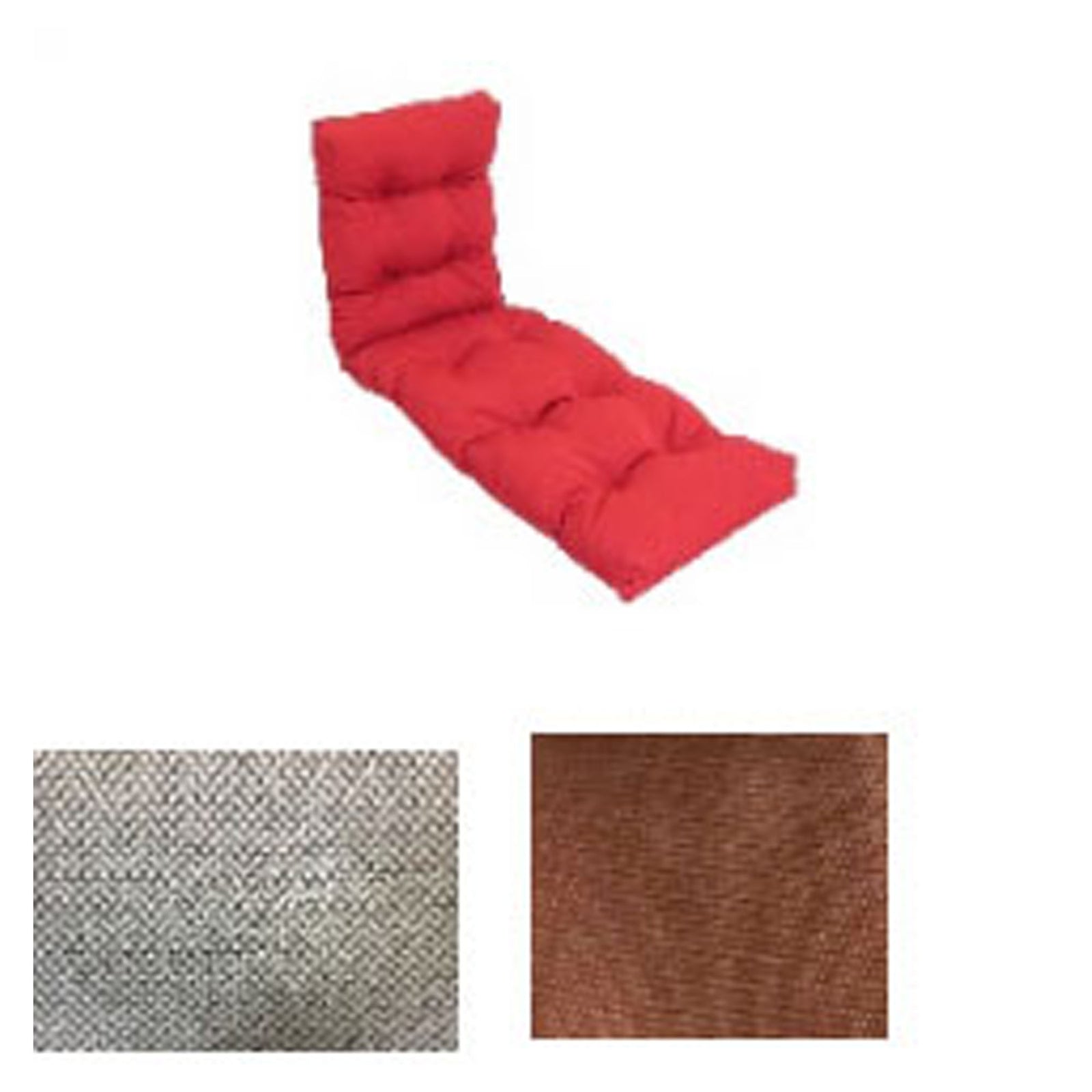 Coussin de chaise longue, réversible, sable et Terracotta, 70'' x 22''
