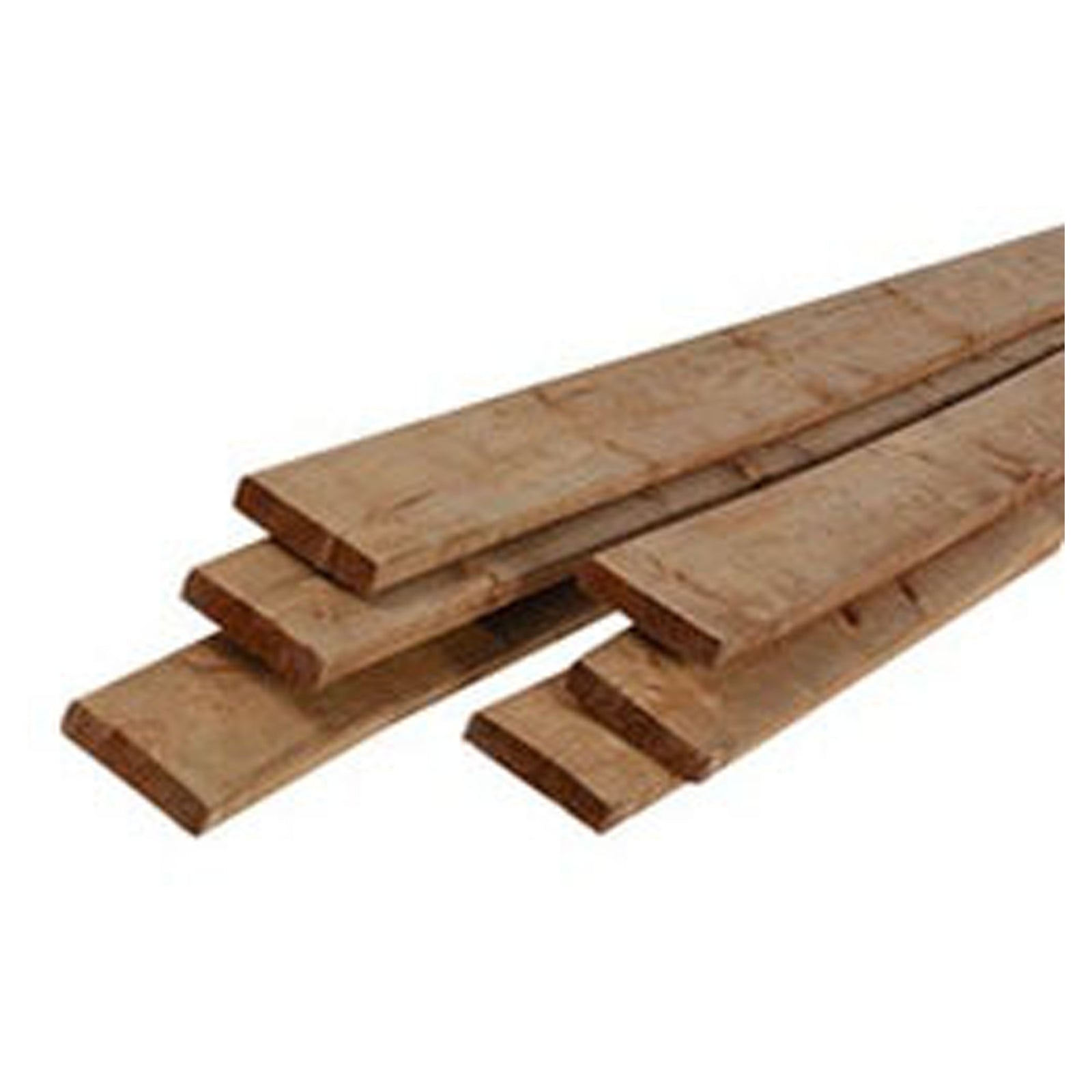 Longueur de bois traité, couleur cèdre, 1', x 3'' x 8'