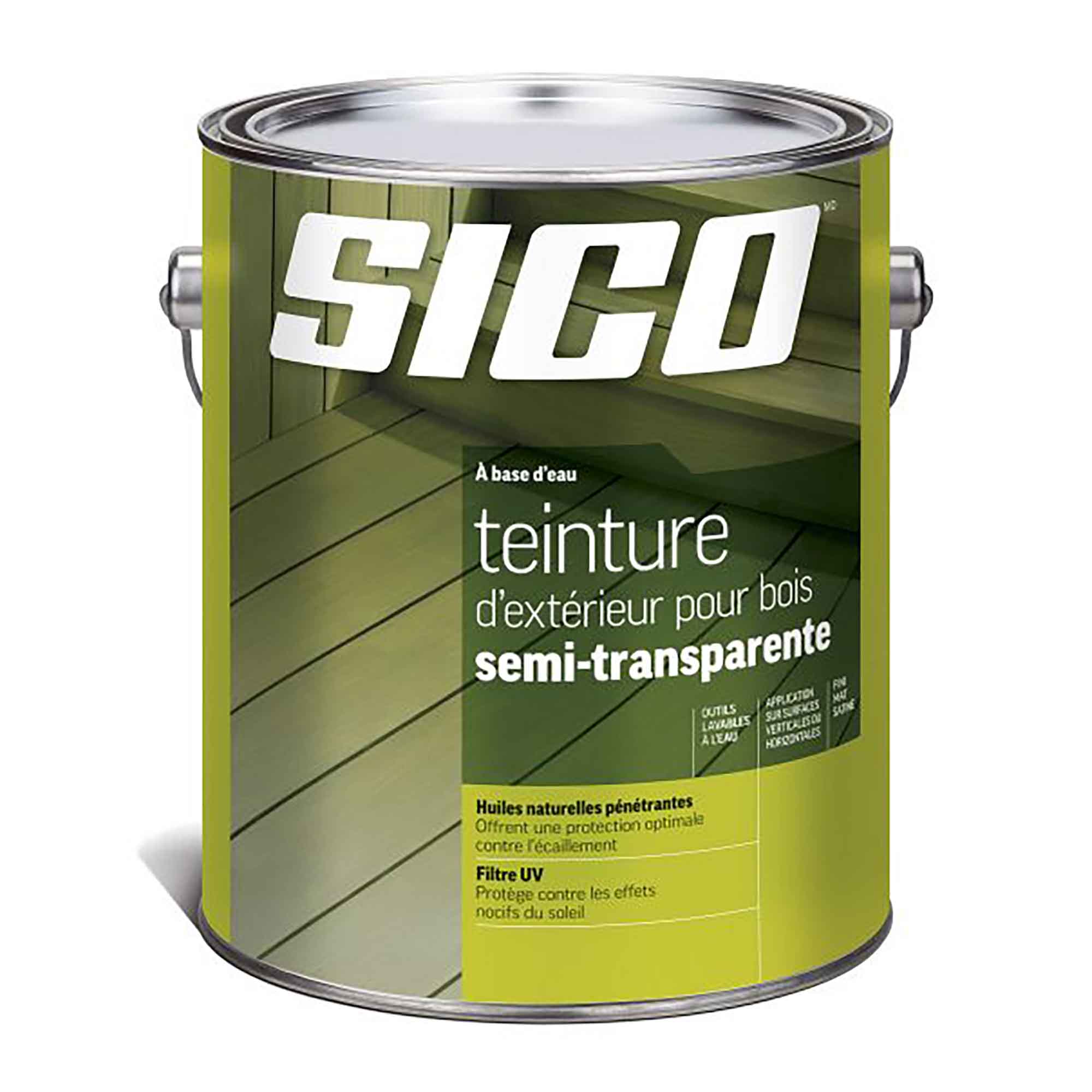 Teinture à l'huile extérieure semi-transparente, cèdre traditionnel, 3,78 litres