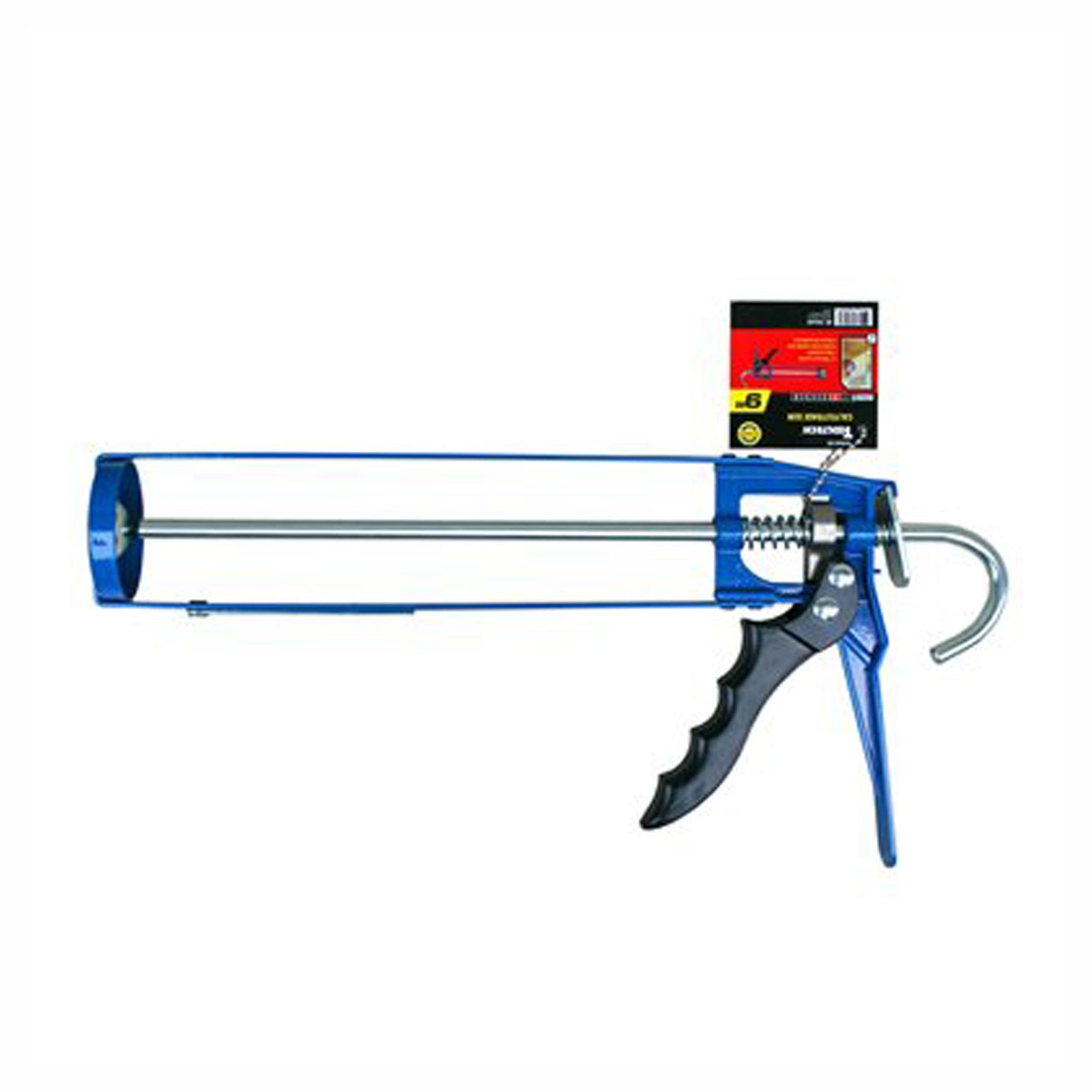 Pistolet à calfeutrer en métal bleu, 9''