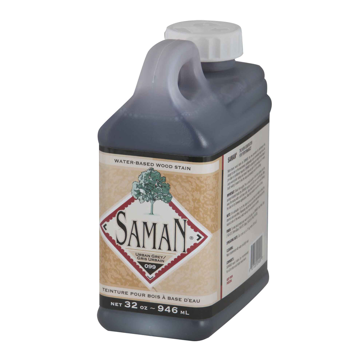 Teinture pour bois à base d&#39;eau Gris Urbain, 946 ml              