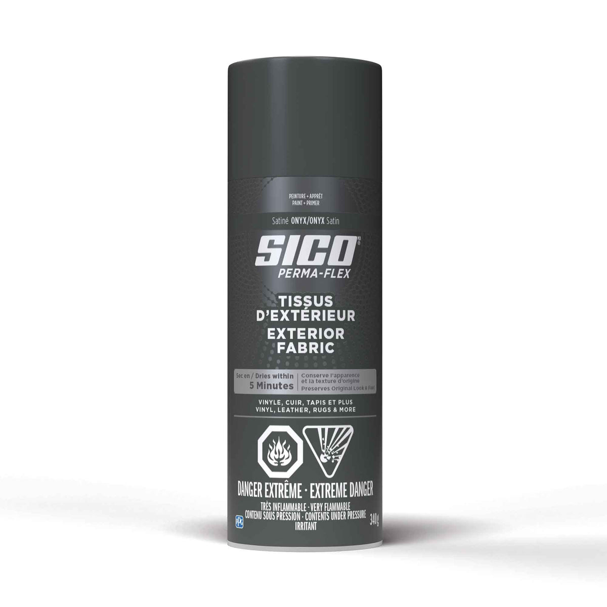 Peinture Aérosol Perma-flex, Onyx satiné, 340 ml