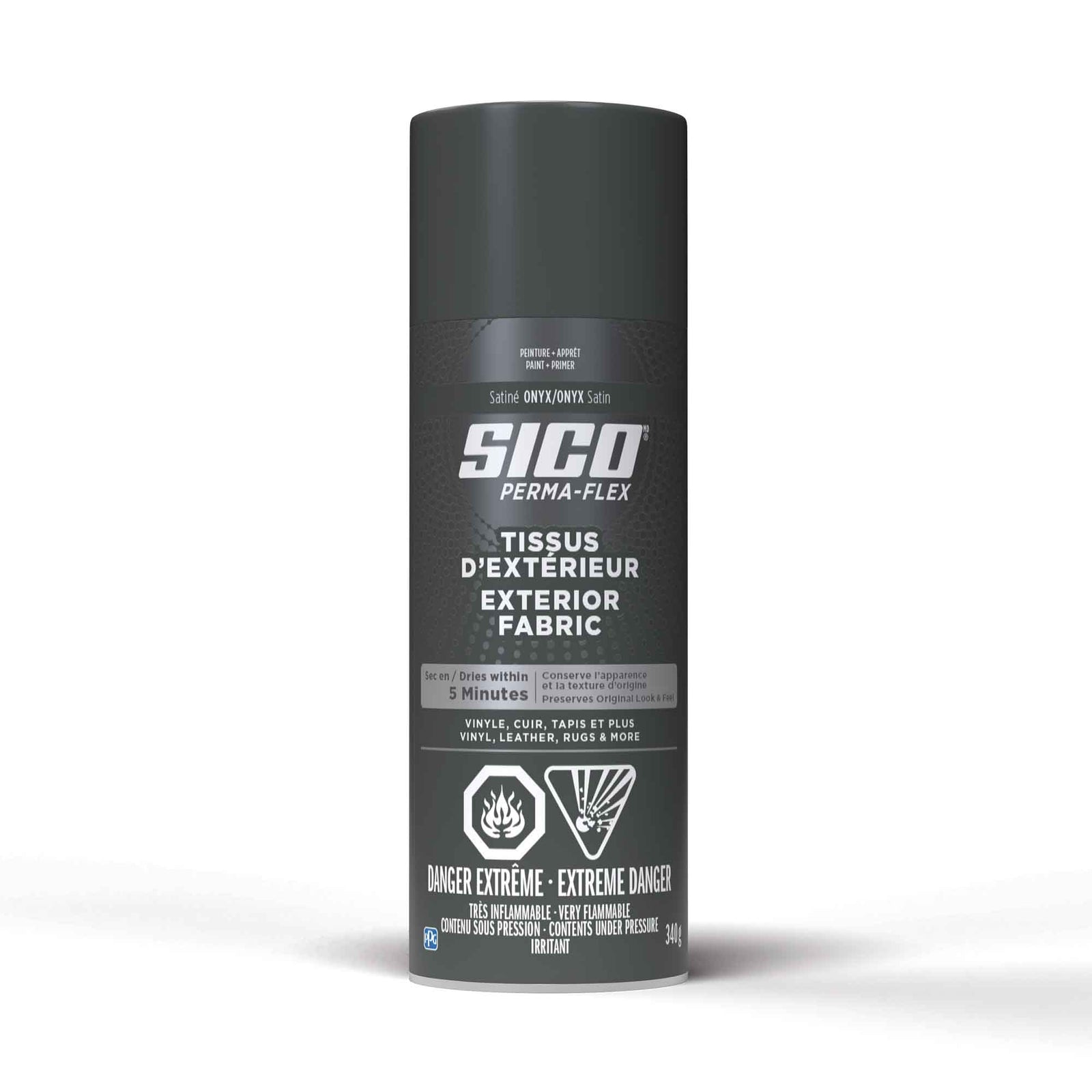 Peinture Aérosol Perma-flex, Onyx satiné, 340 ml