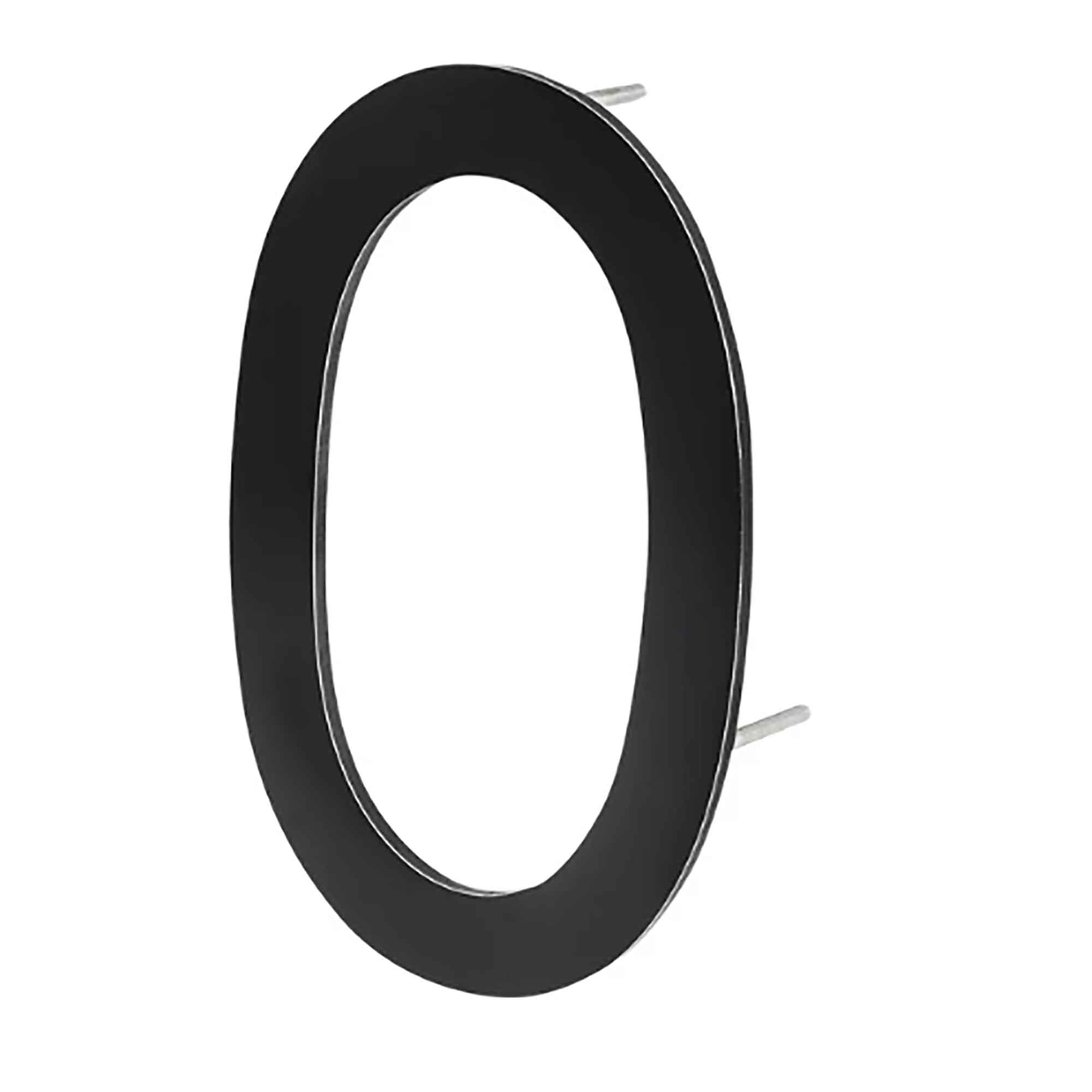 Chiffre d'adresse civique 9'', noir, #0