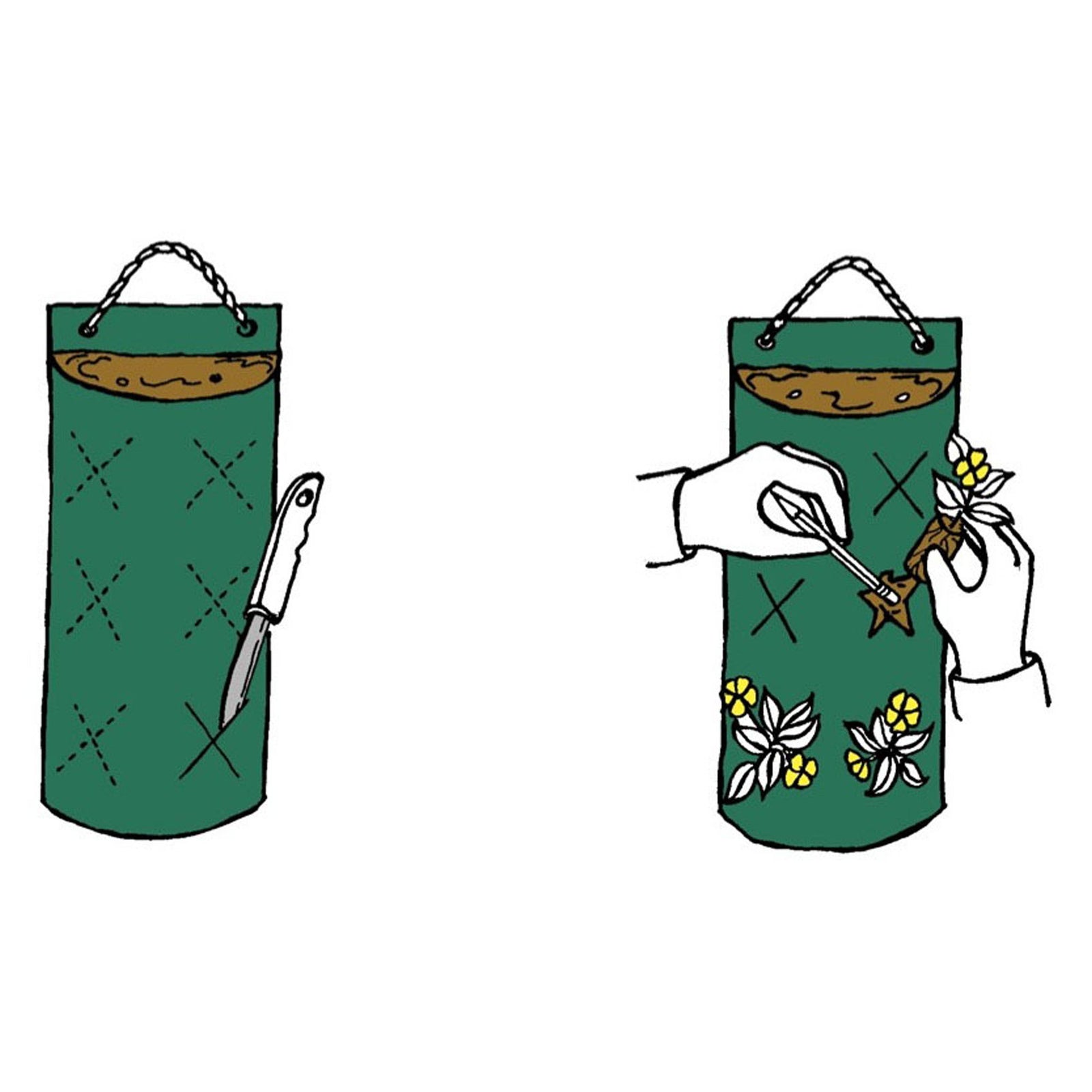 Jardinière de fleur, mixte, en sac