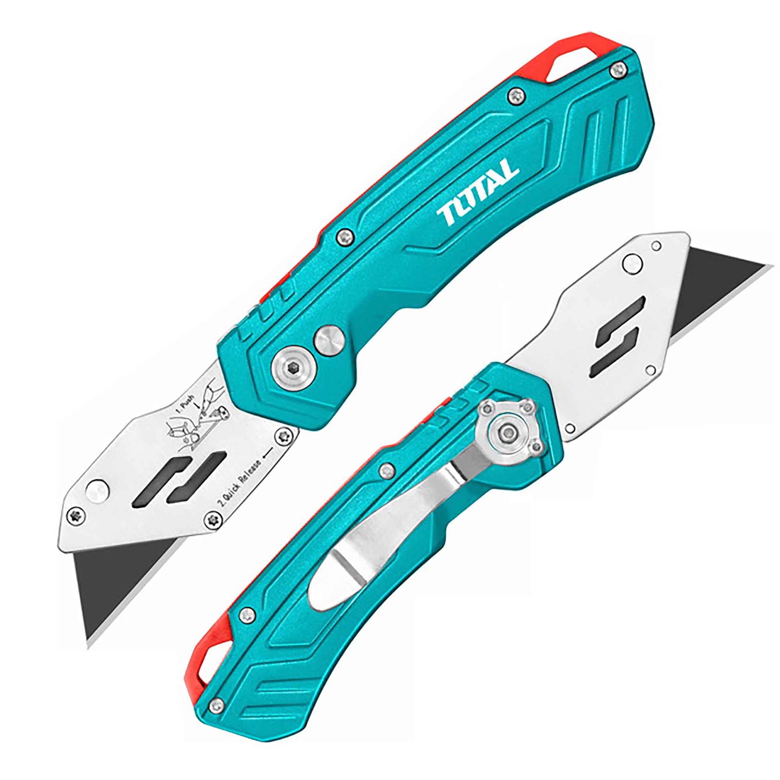 Couteau utilitaire pliant avec 6 lames