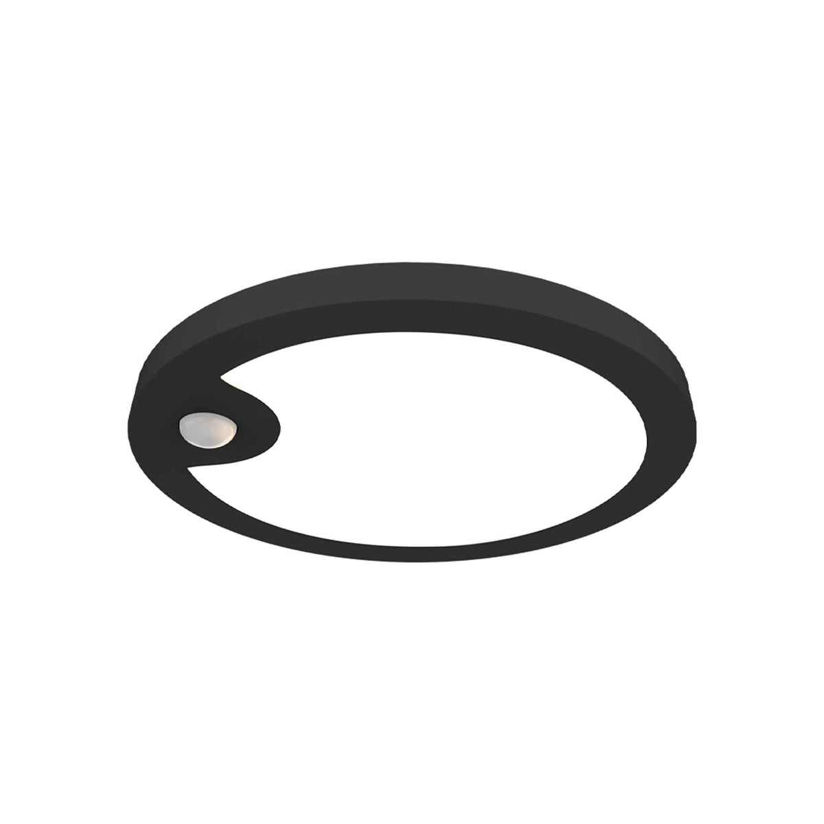 Plafonnier ultra mince pour placard avec DEL de 5&quot;avec détecteur de mouvement, noir
