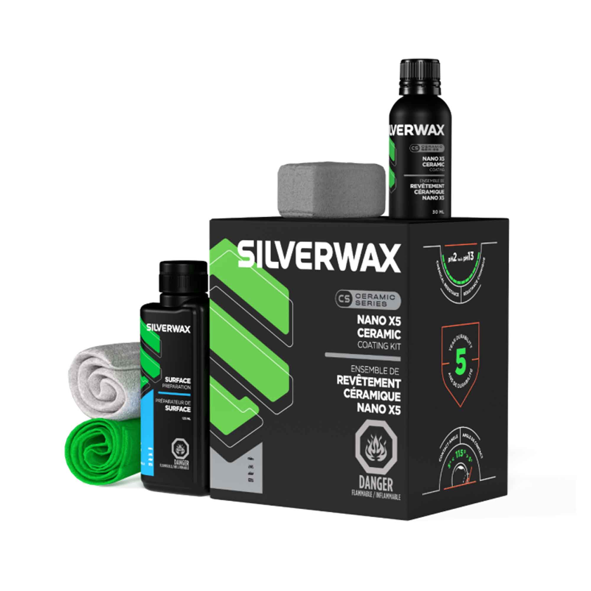 Ensemble de revêtement de céramique avec TST Nano 5