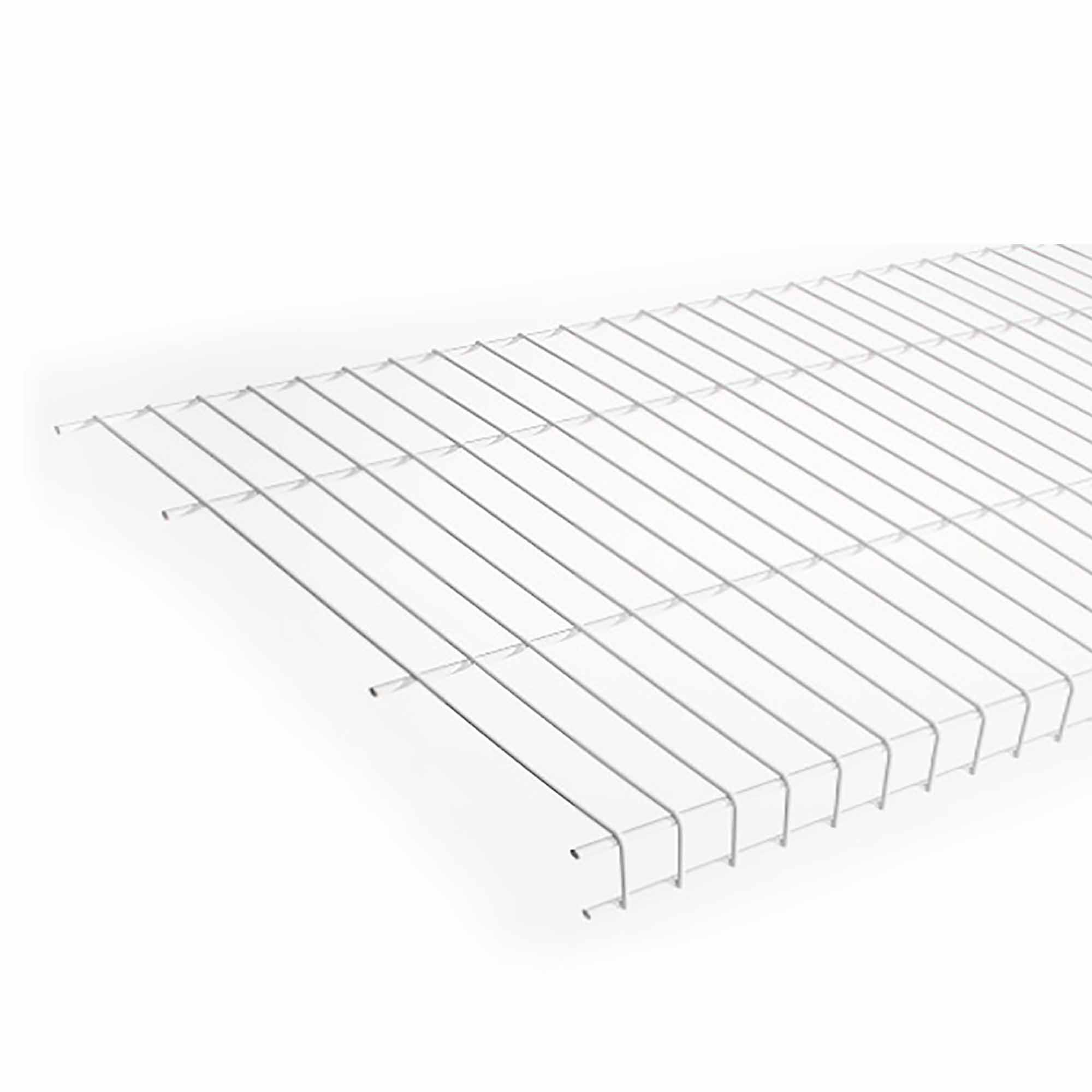 Étagère de lingerie en métal blanc, 16'' x 96''