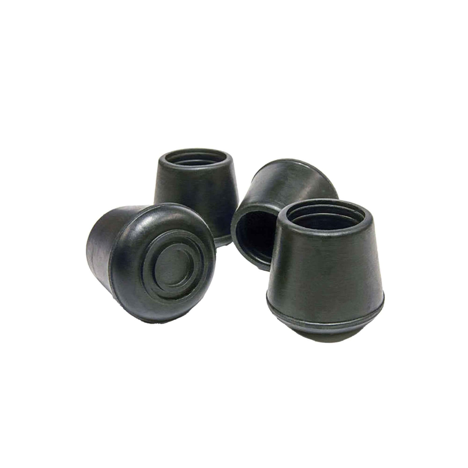 Embout de caoutchouc rond, noir, 3/4'' (emballage de 4)