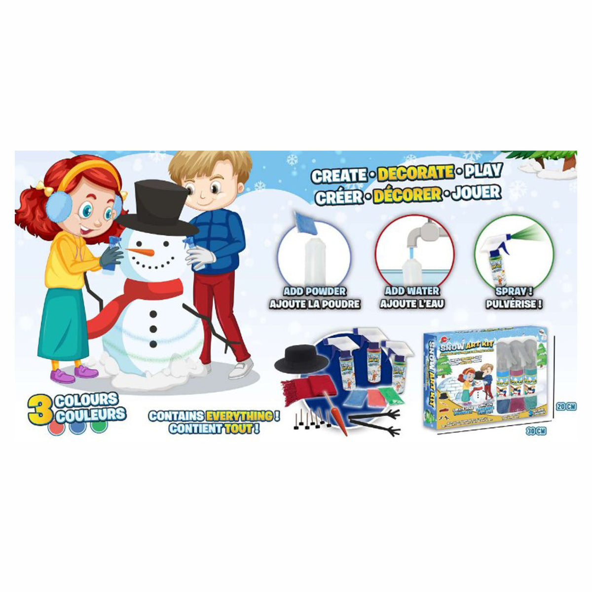 Ensemble à bonhomme de neige