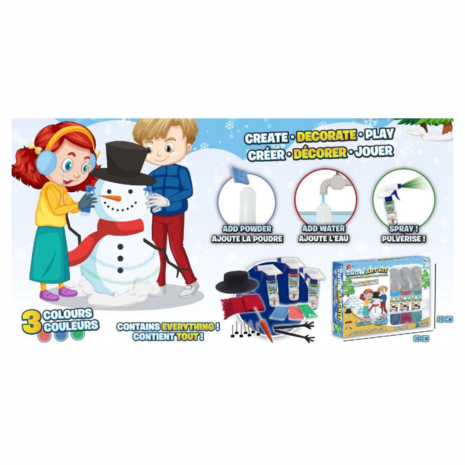 Ensemble à bonhomme de neige