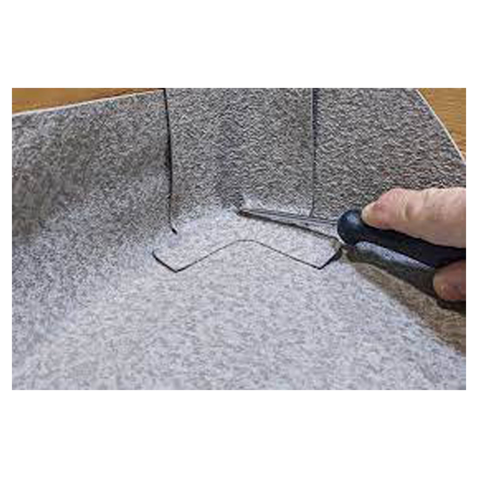 Bloc et couverture pour base de barrière grise, 3-½''  x 3-½''