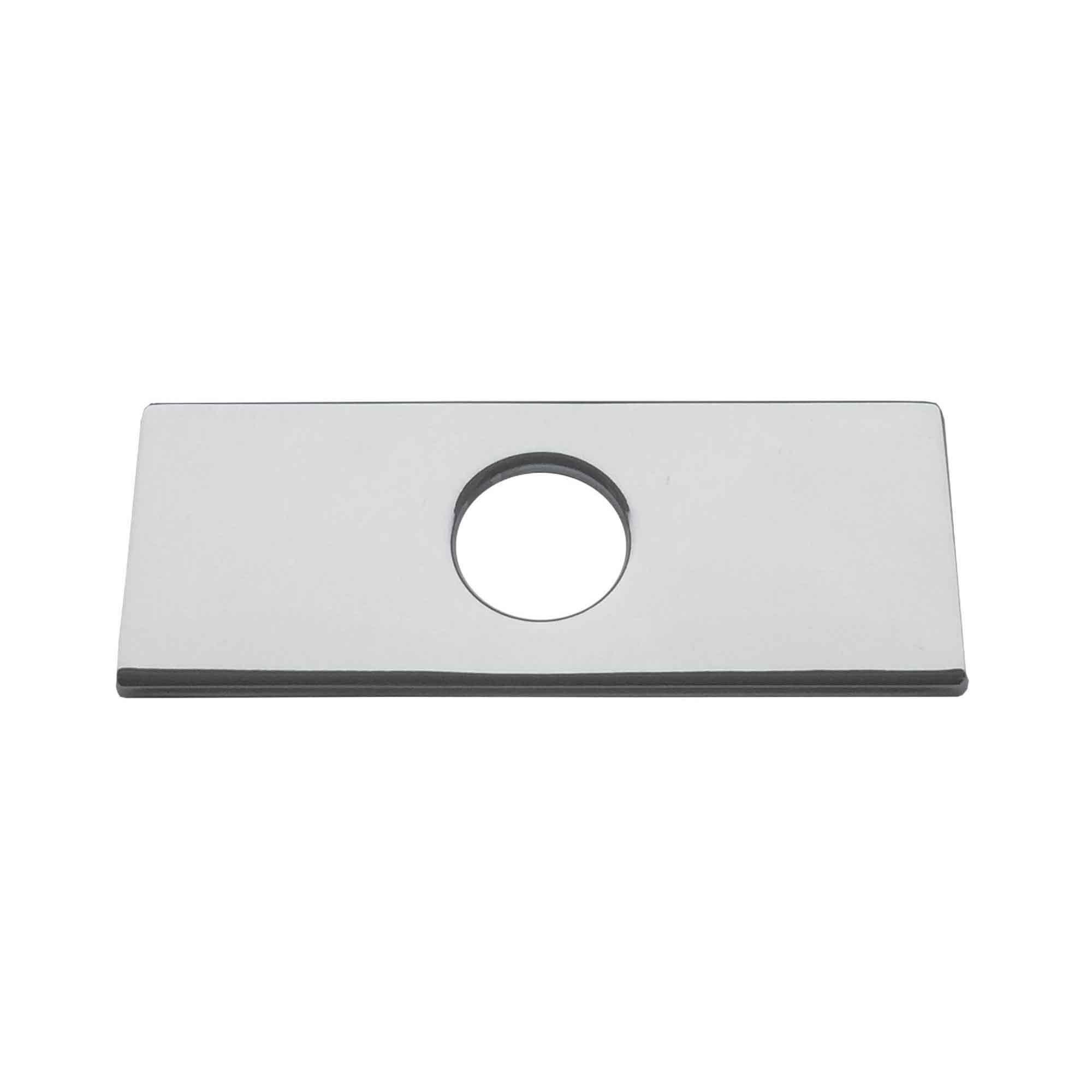 Plaque de finition en laiton pour robinet mono 4'', noir mat