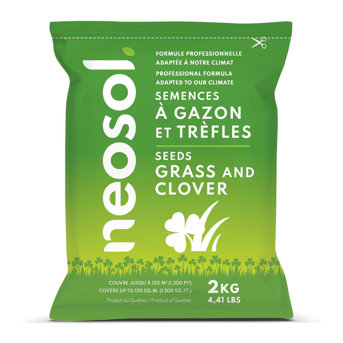 Semences à gazon et trèfles, 2 kg