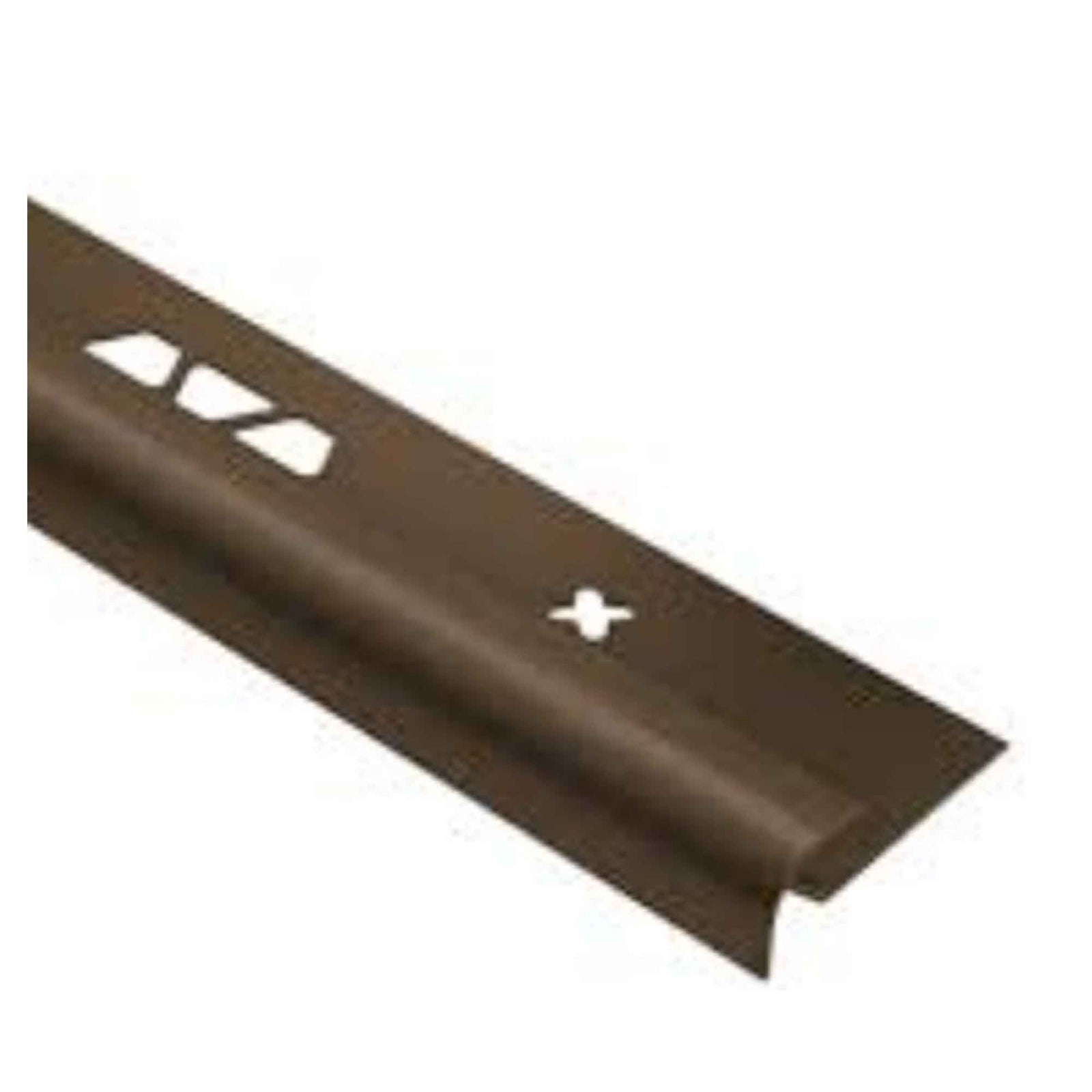 Moulure profilée ronde VINPRO-RO en aluminium bronze brossé, 1/4''