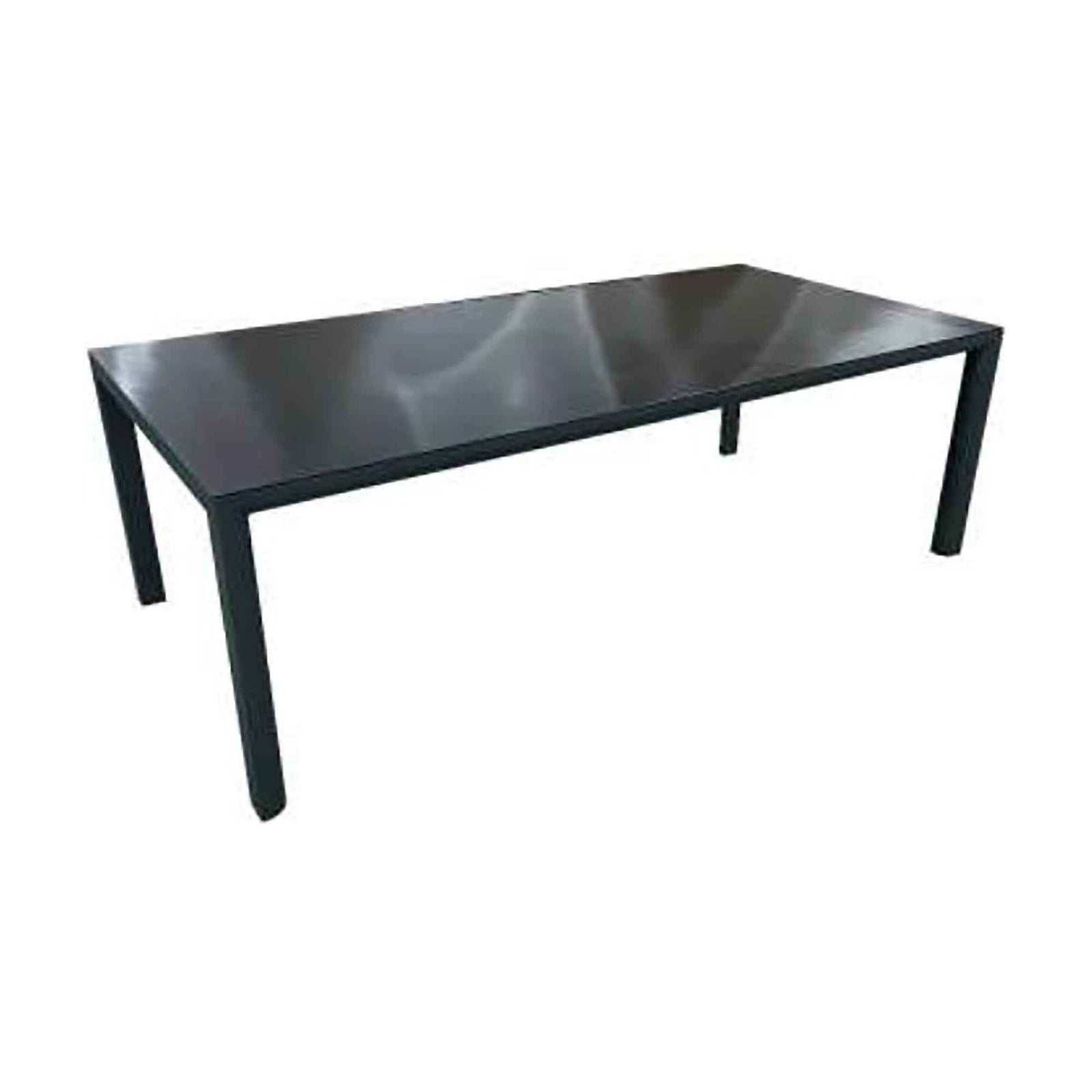 Table rectangulaire avec dessus en verre, 40'' x 80''