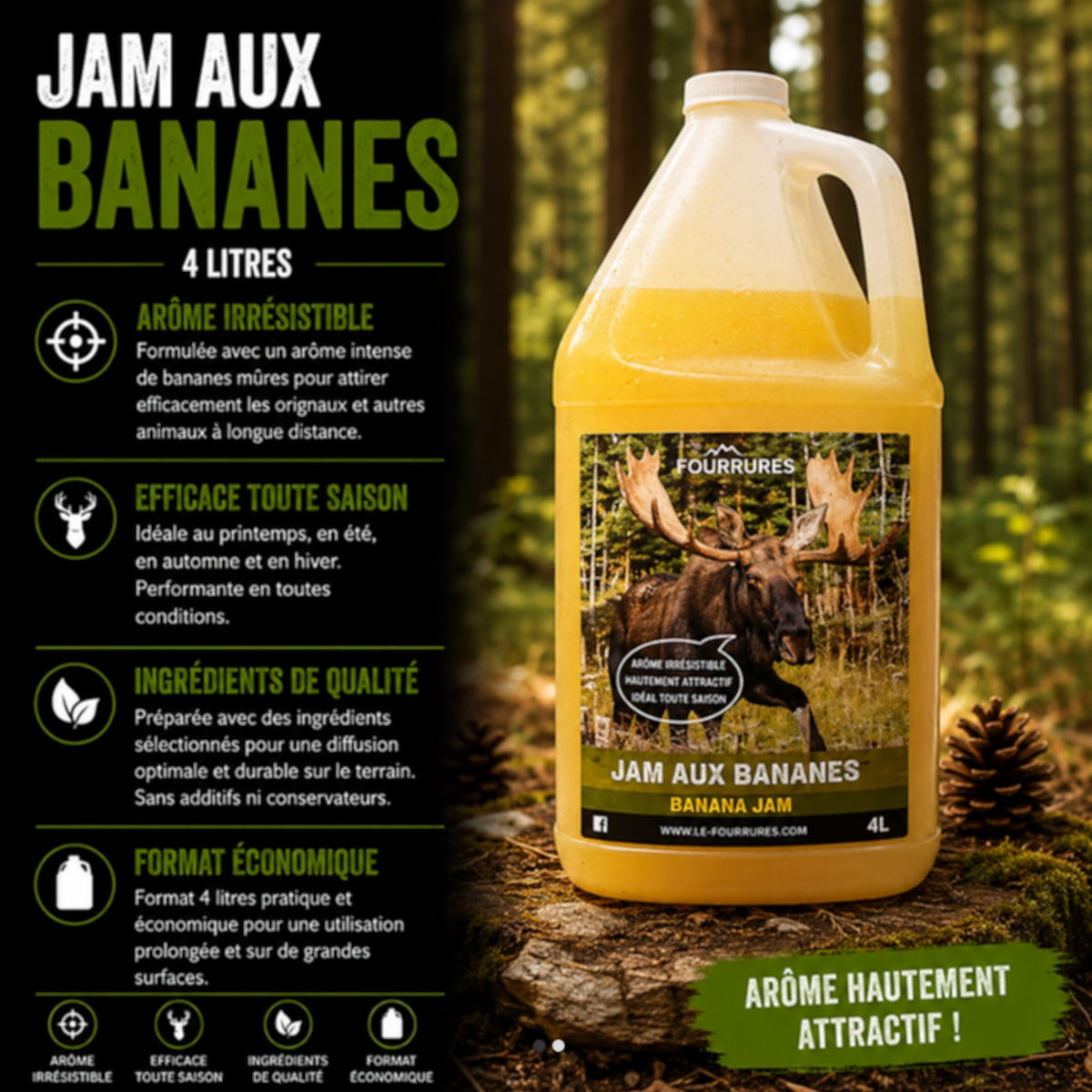 Jam à la banane, 4 litres