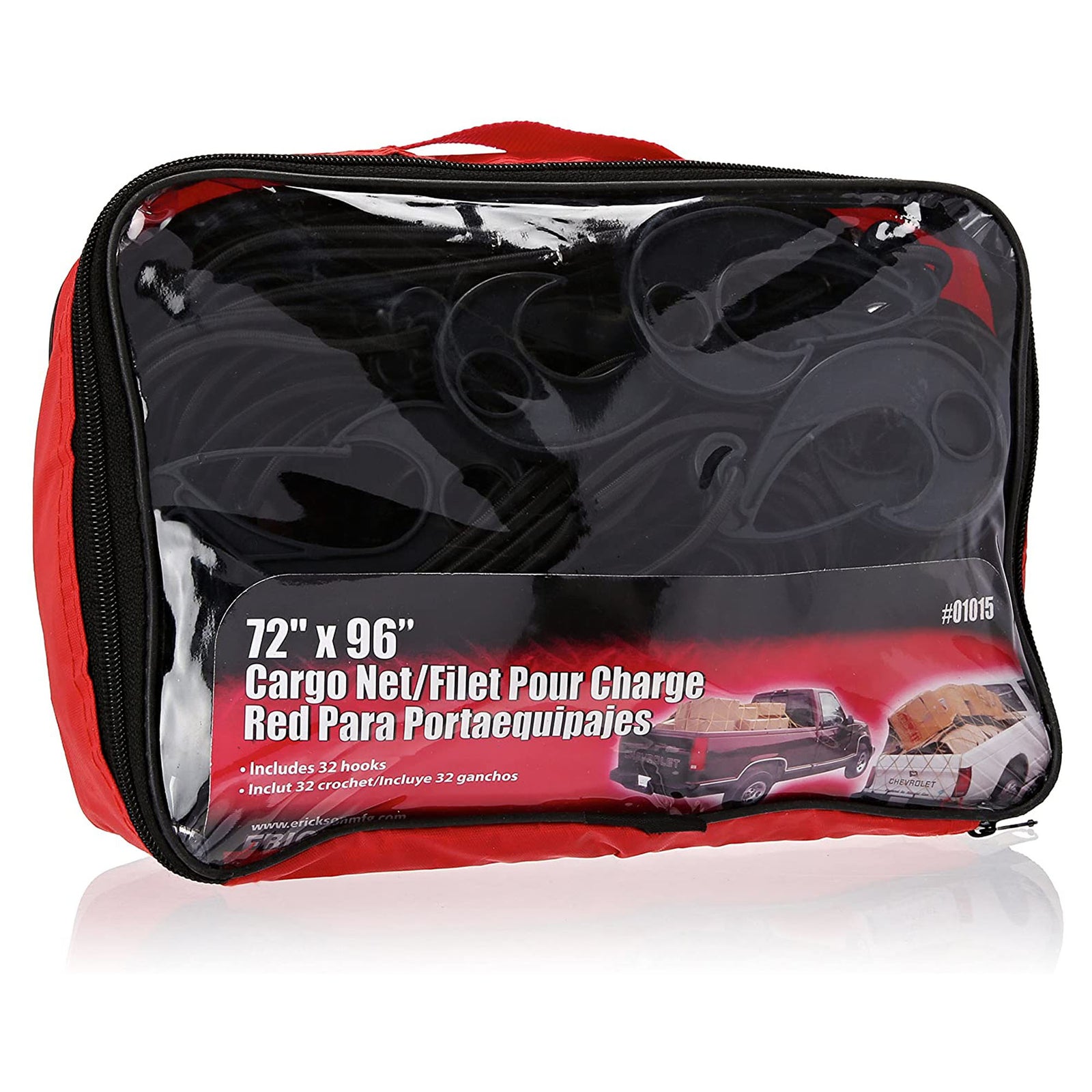 Filet pour charge 32 crochets avec sac de rangement, 72'' x 96''