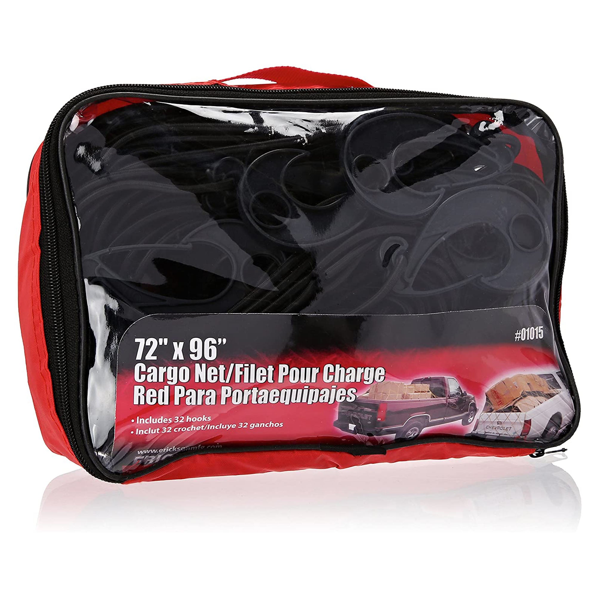 Filet pour charge 32 crochets avec sac de rangement, 72'' x 96''