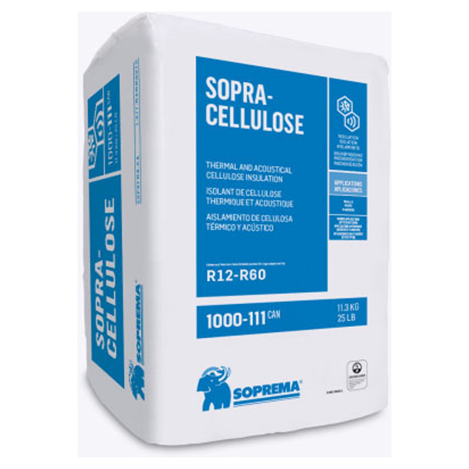 Isolant cellulose, 25 LB