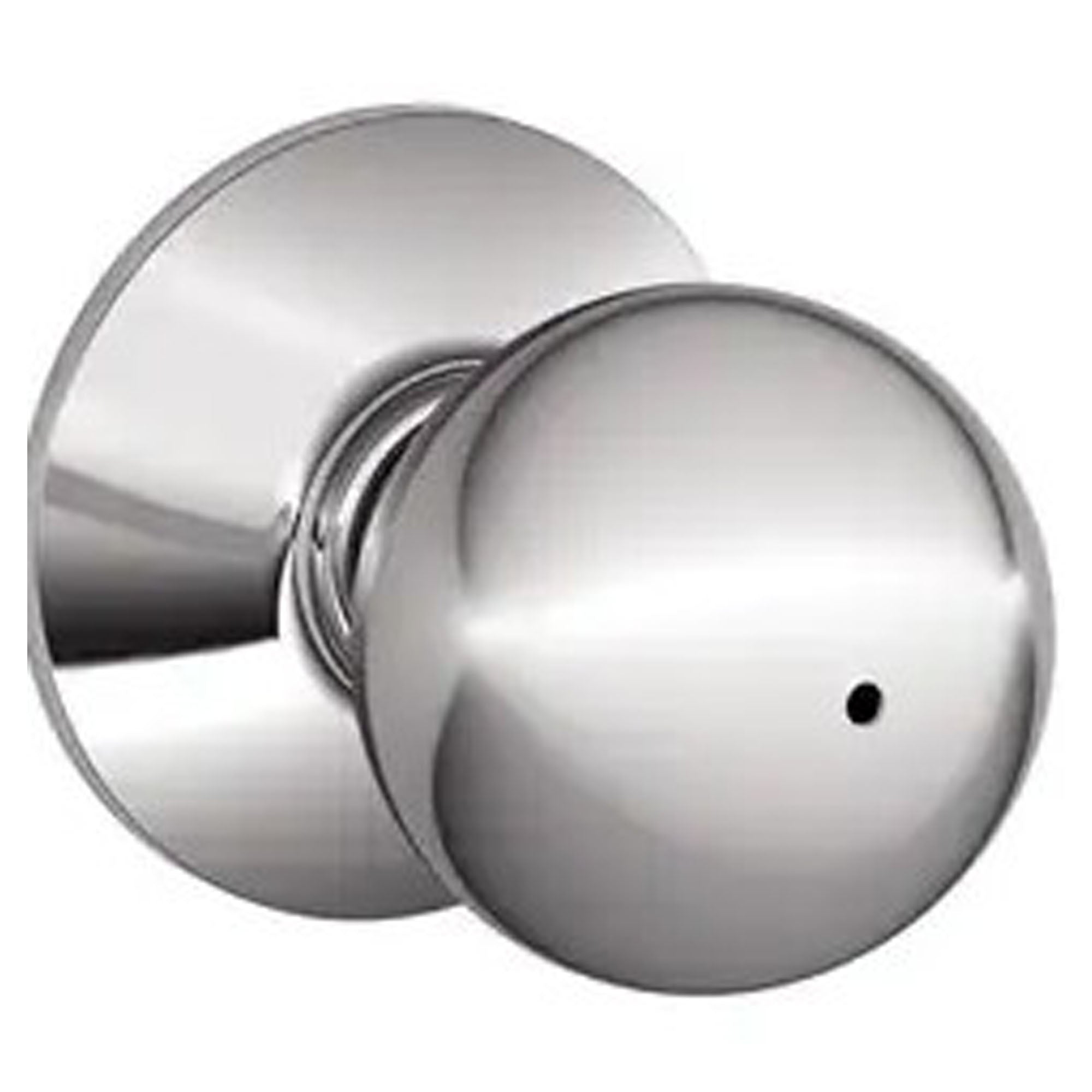 Bouton privée Orbit, chrome satiné