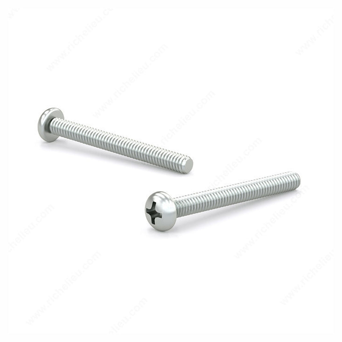 AA - Vis machine zinguée, tête Philips ronde, M4 x 40mm (emballage de 5)