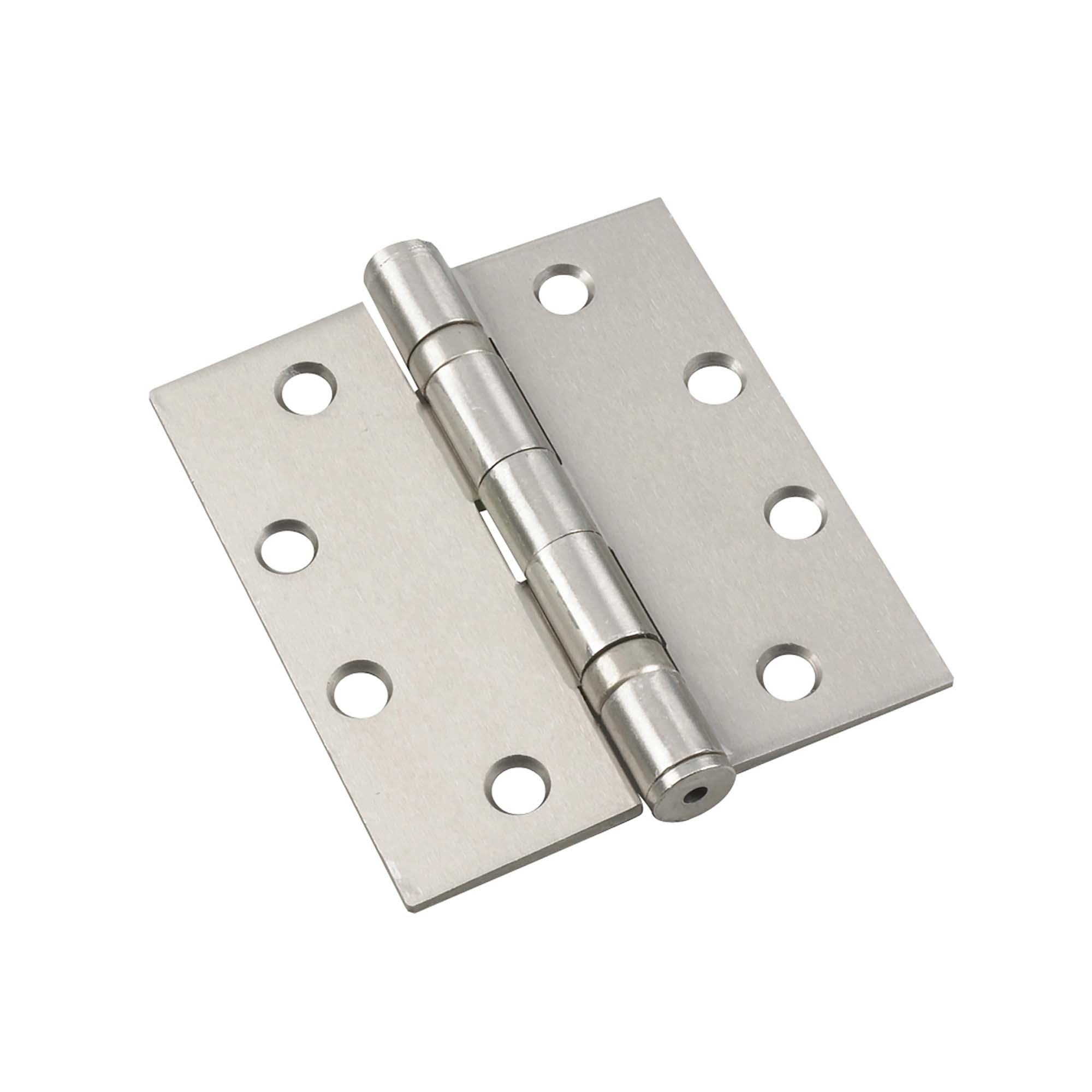 Charnière à mortaiser au fini nickel brossé de 4-1/2'' avec roulement à billes, emballage de 3 unités