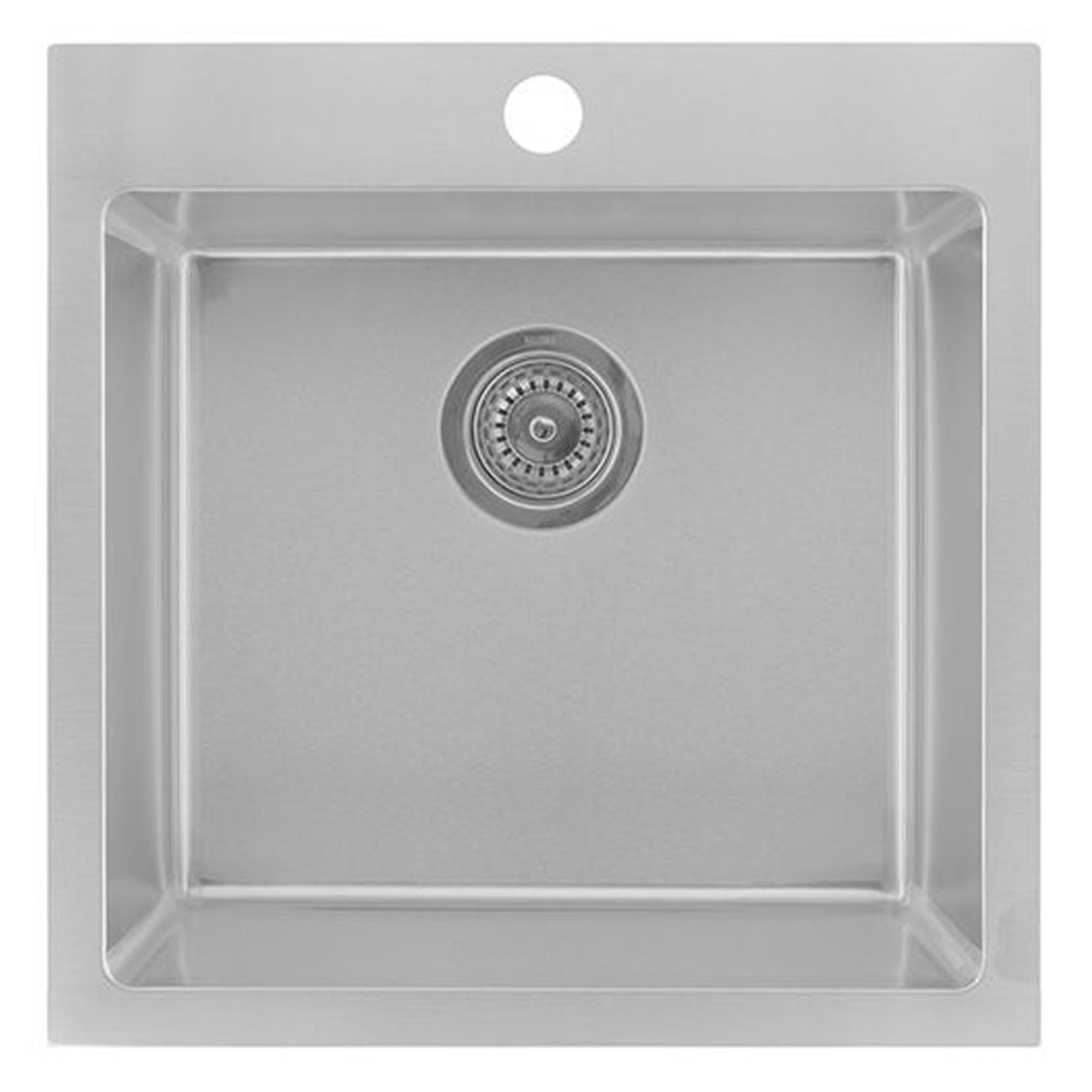 Évier de cuisine simple Zen, 1 trou, acier inoxydable