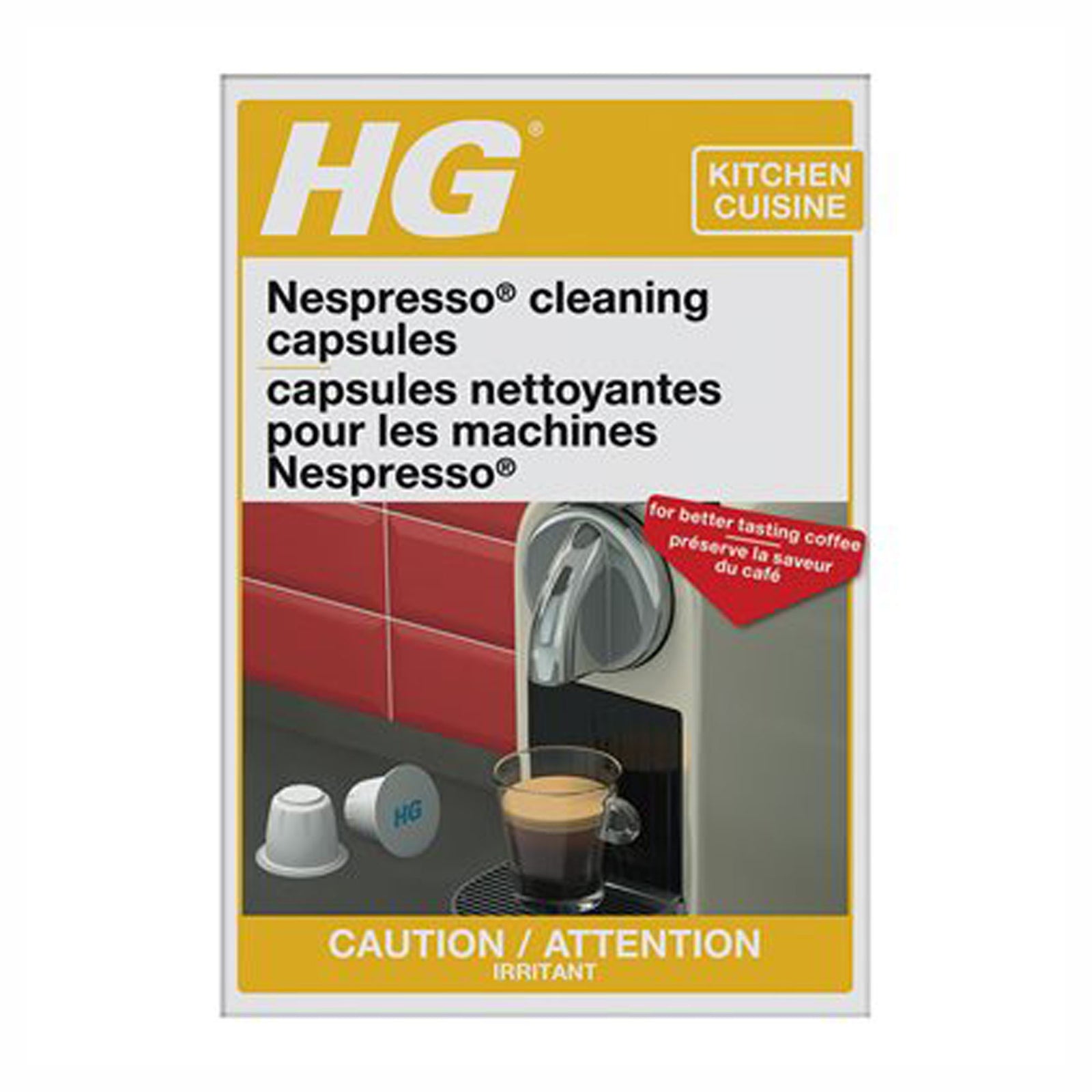 Tablette nettoyante pour machine nespresso (emballage de 6)