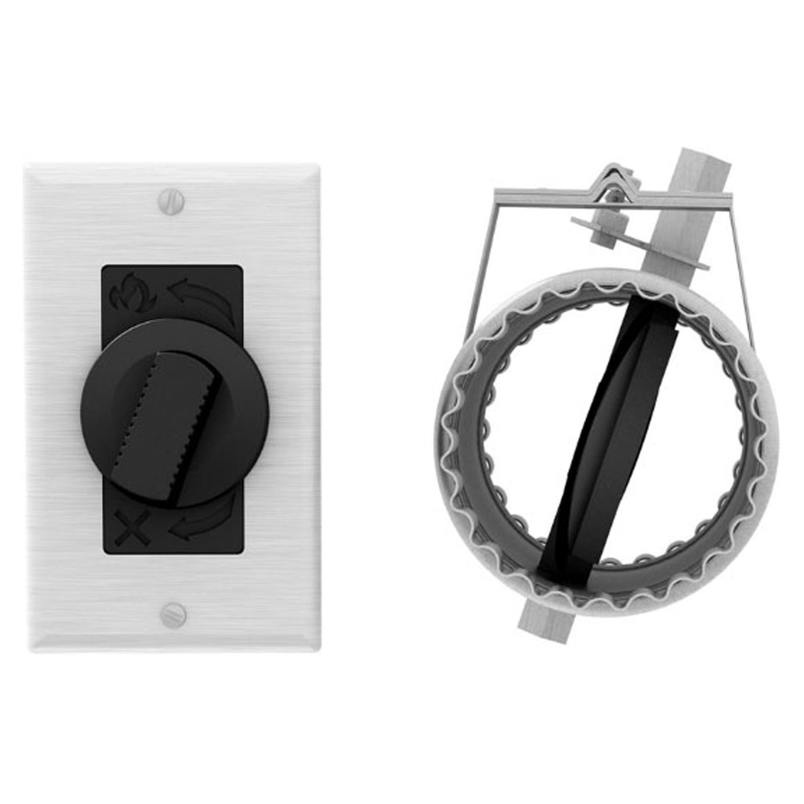 Registre d'entrée d'air, avec clapet étanche, 5''