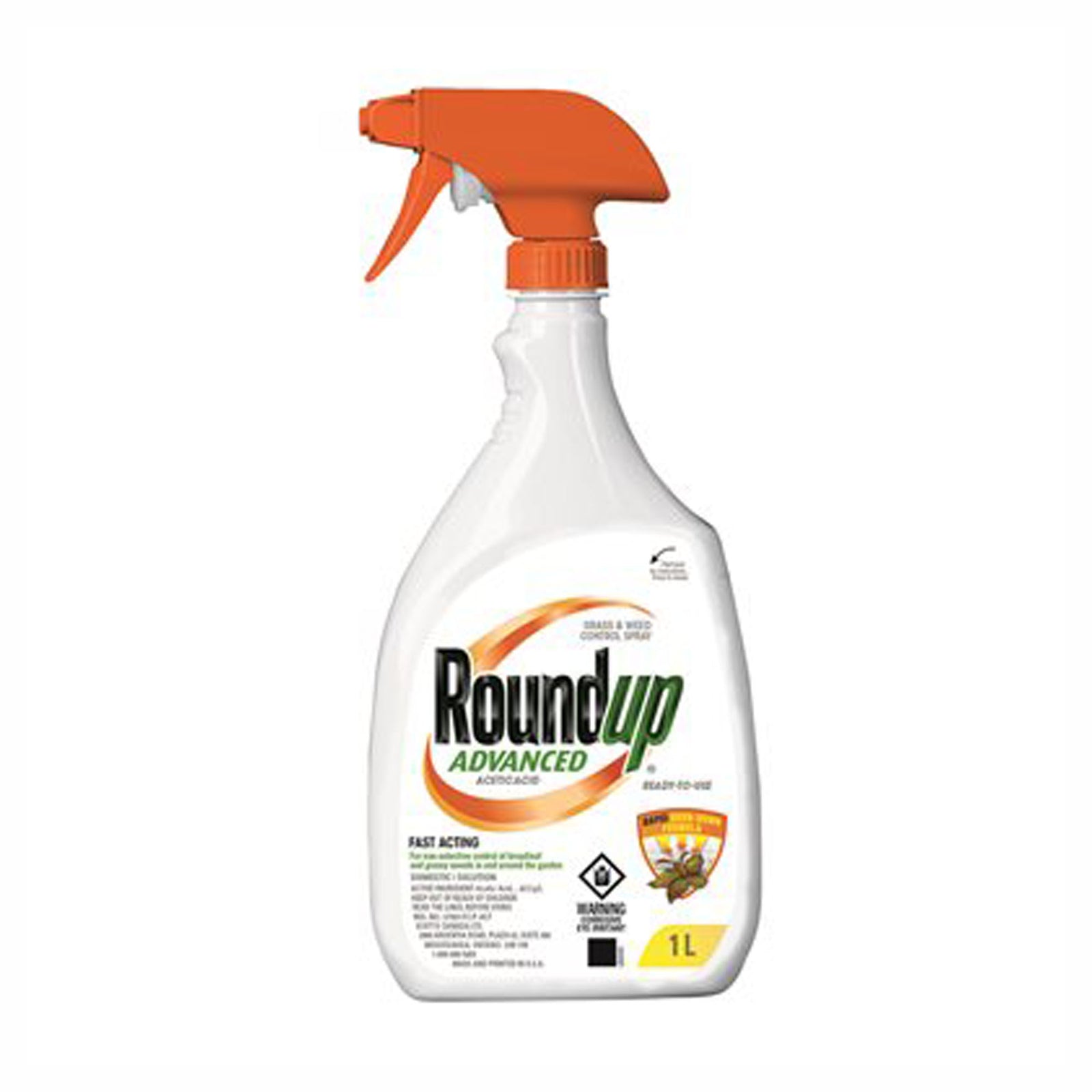 Roundup, contrôle avancé pour les mauvaises herbes, 1 litre